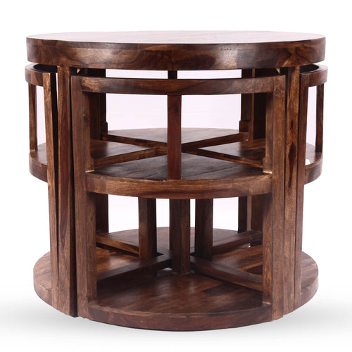 High Back Round Dining Table