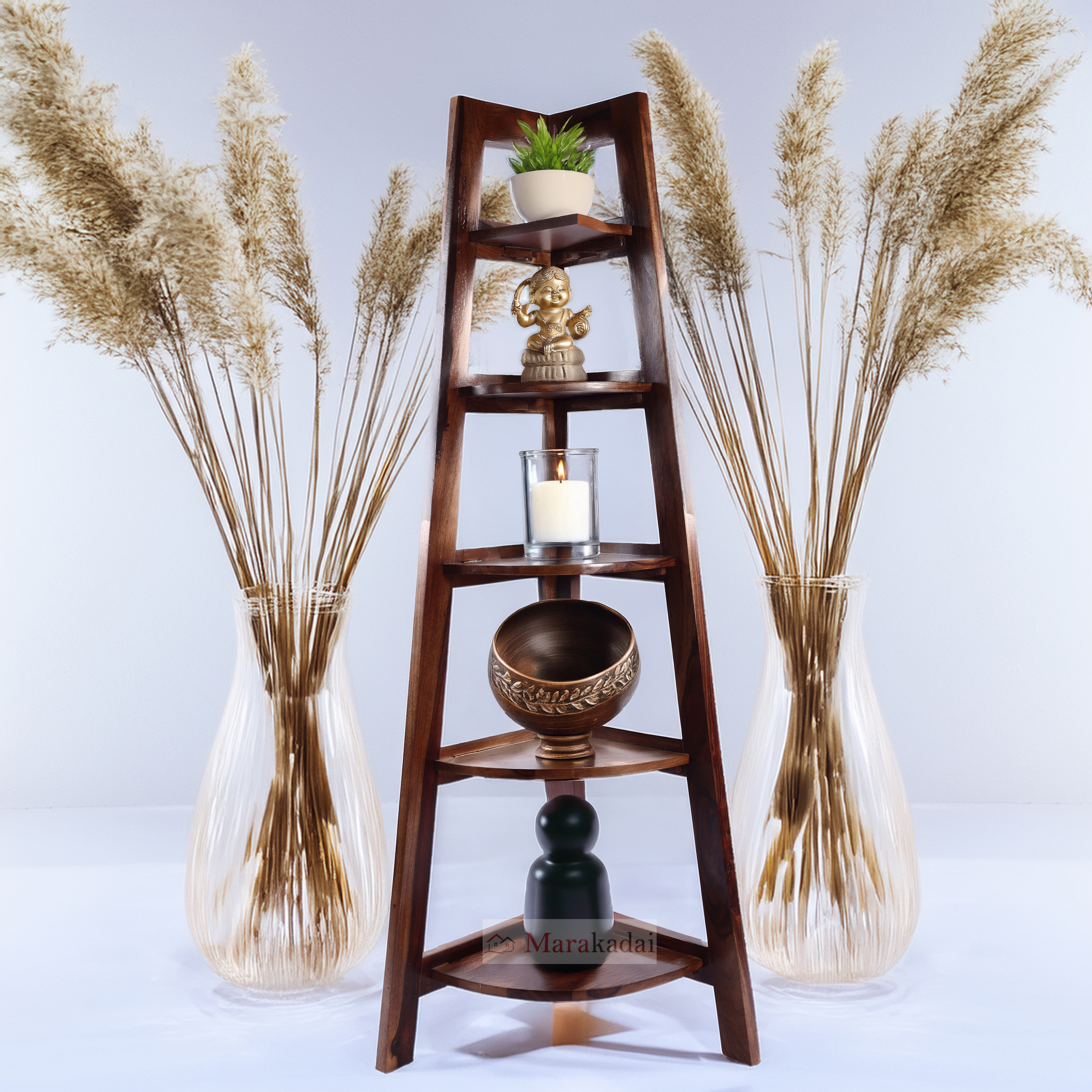 folding corner book shelf