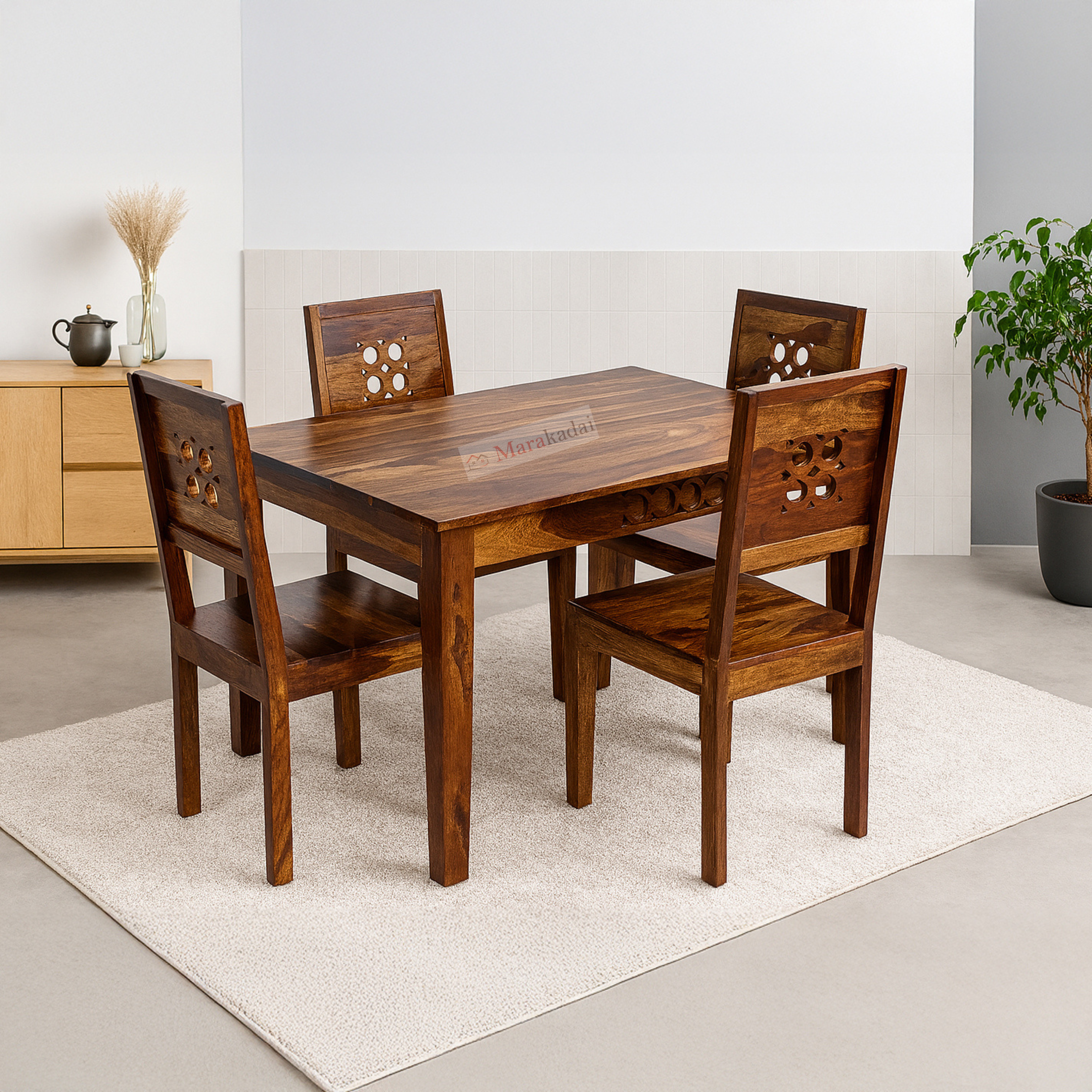 audi dining table 4ft 1+4