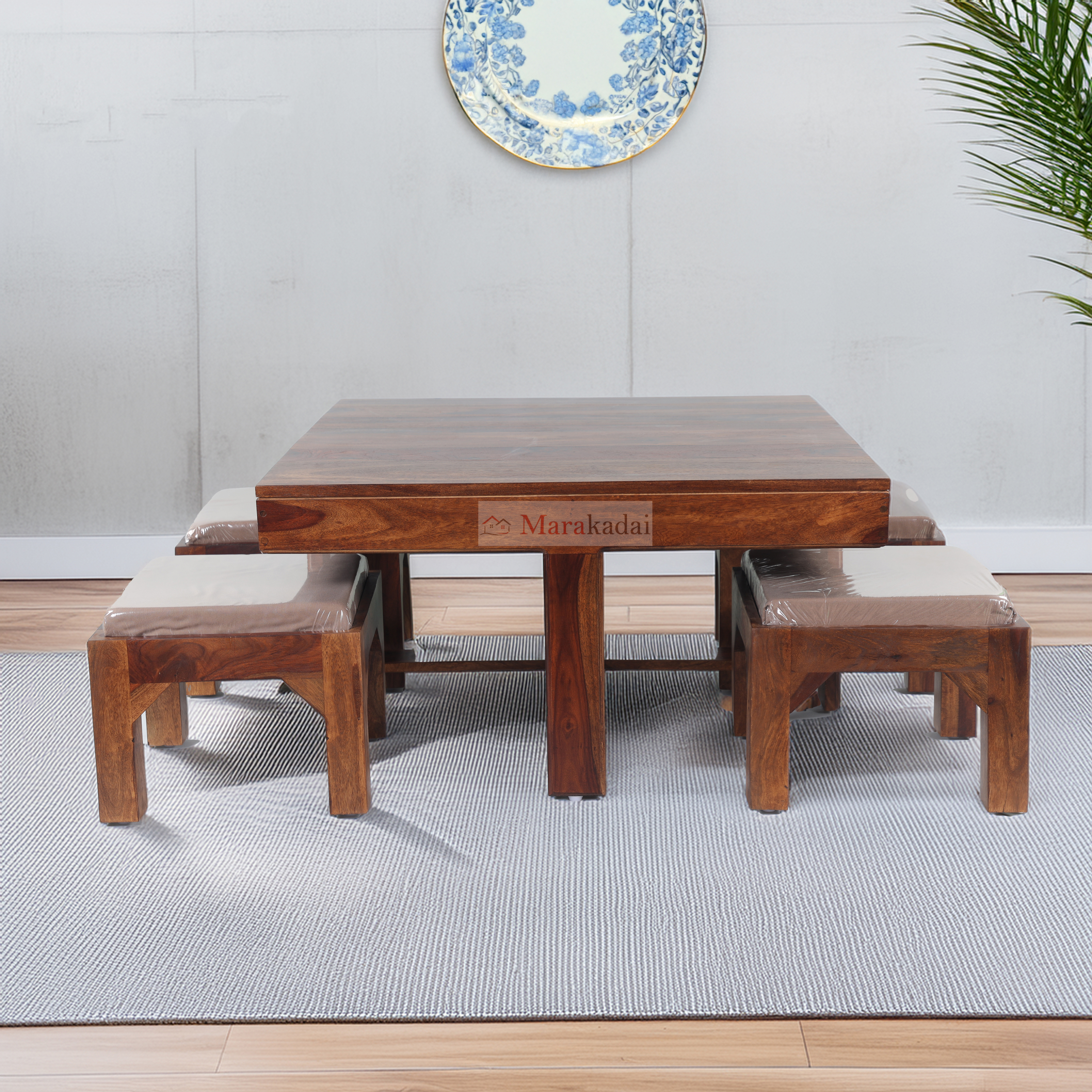 japani 4 stool square center tbale