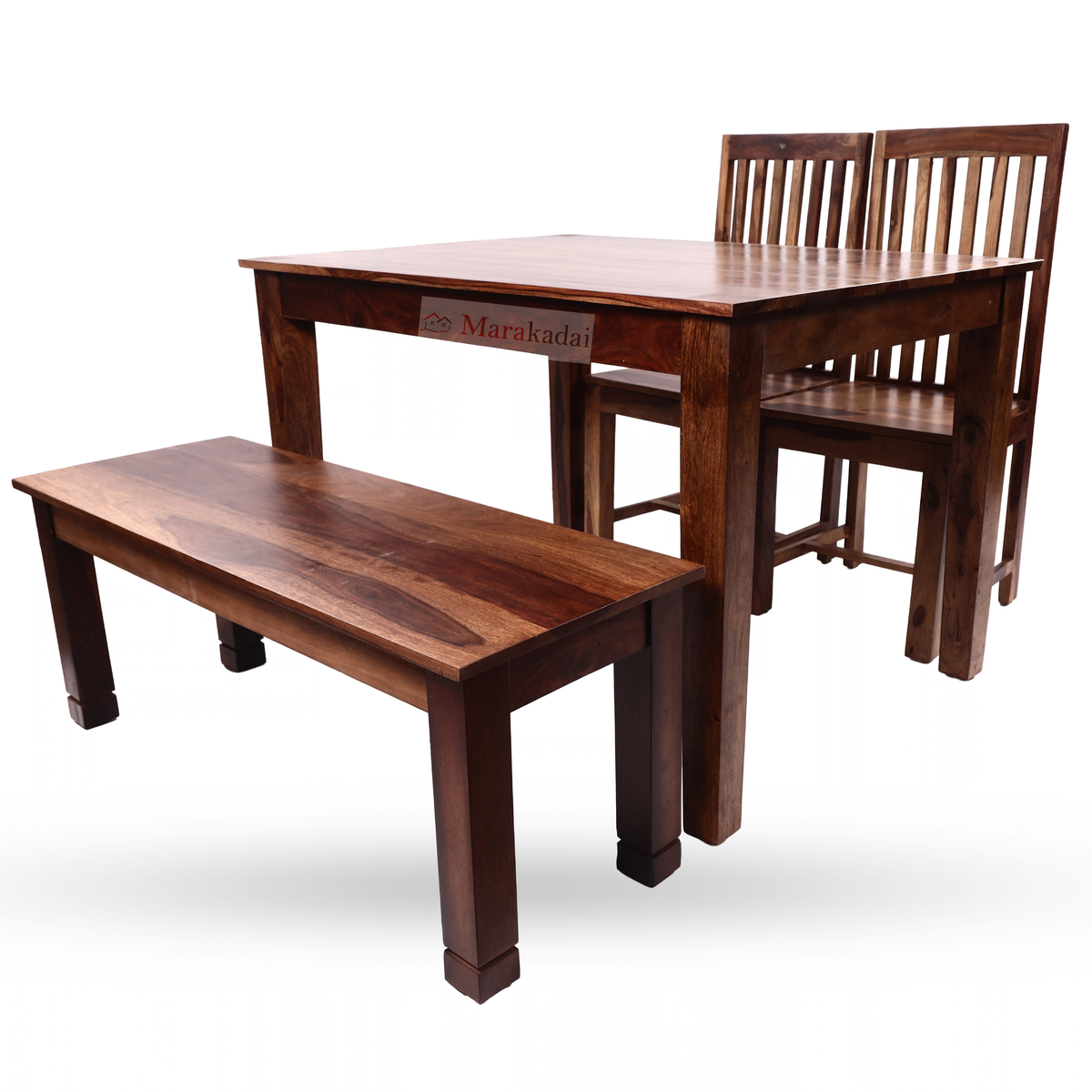 PETER  4FT DINING TABLE SET 1+2+1