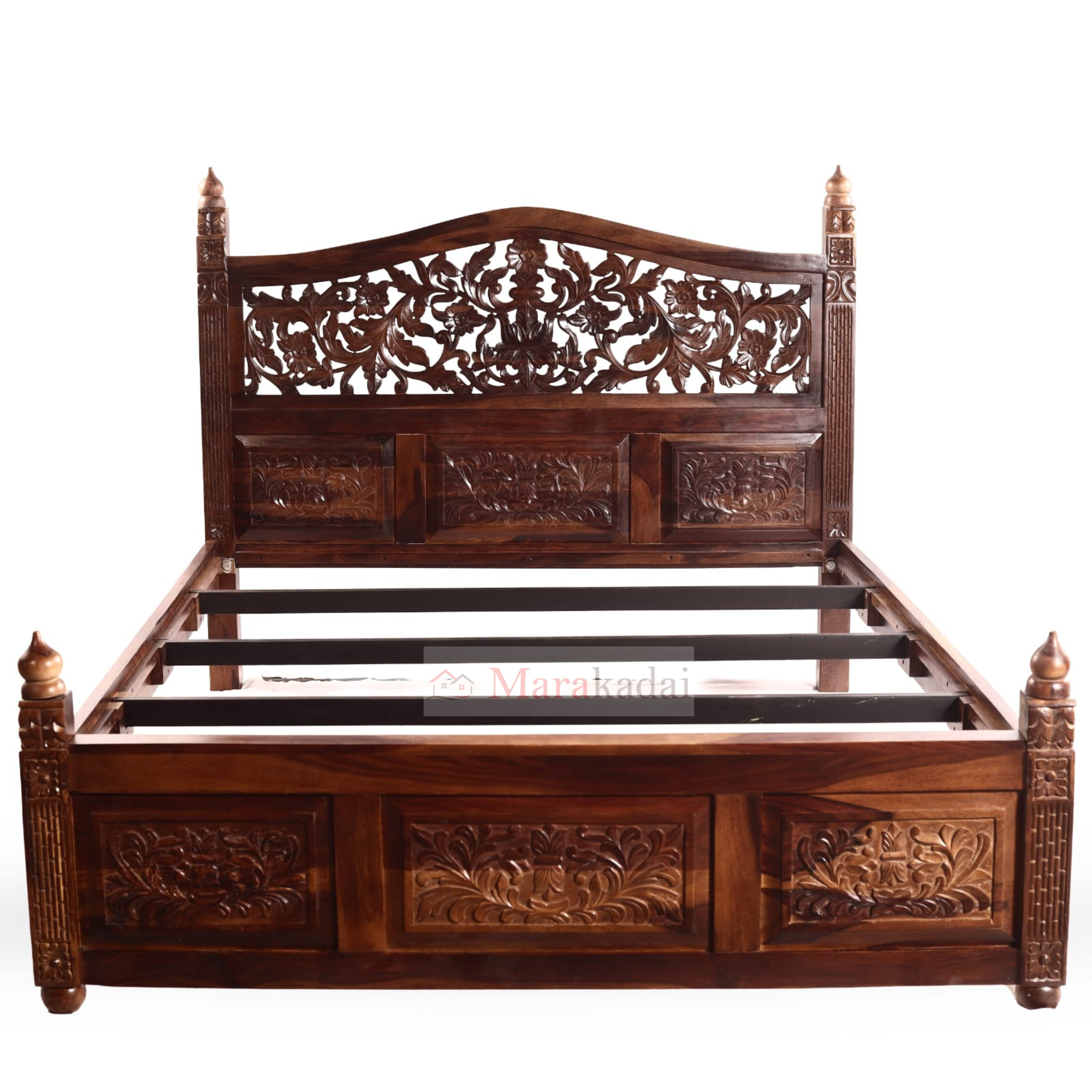 hand  carving cot queen