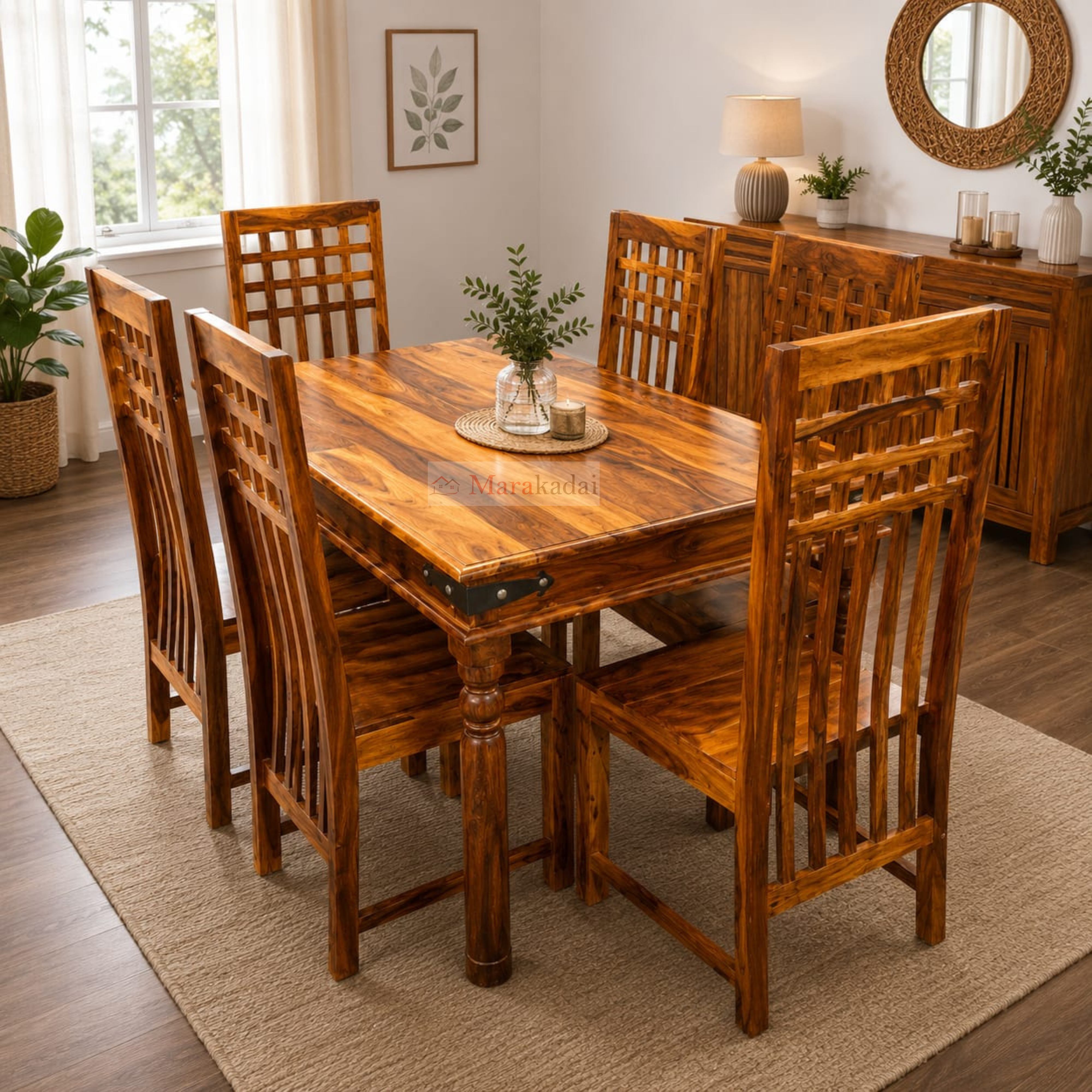 kuber dining table 1+6
