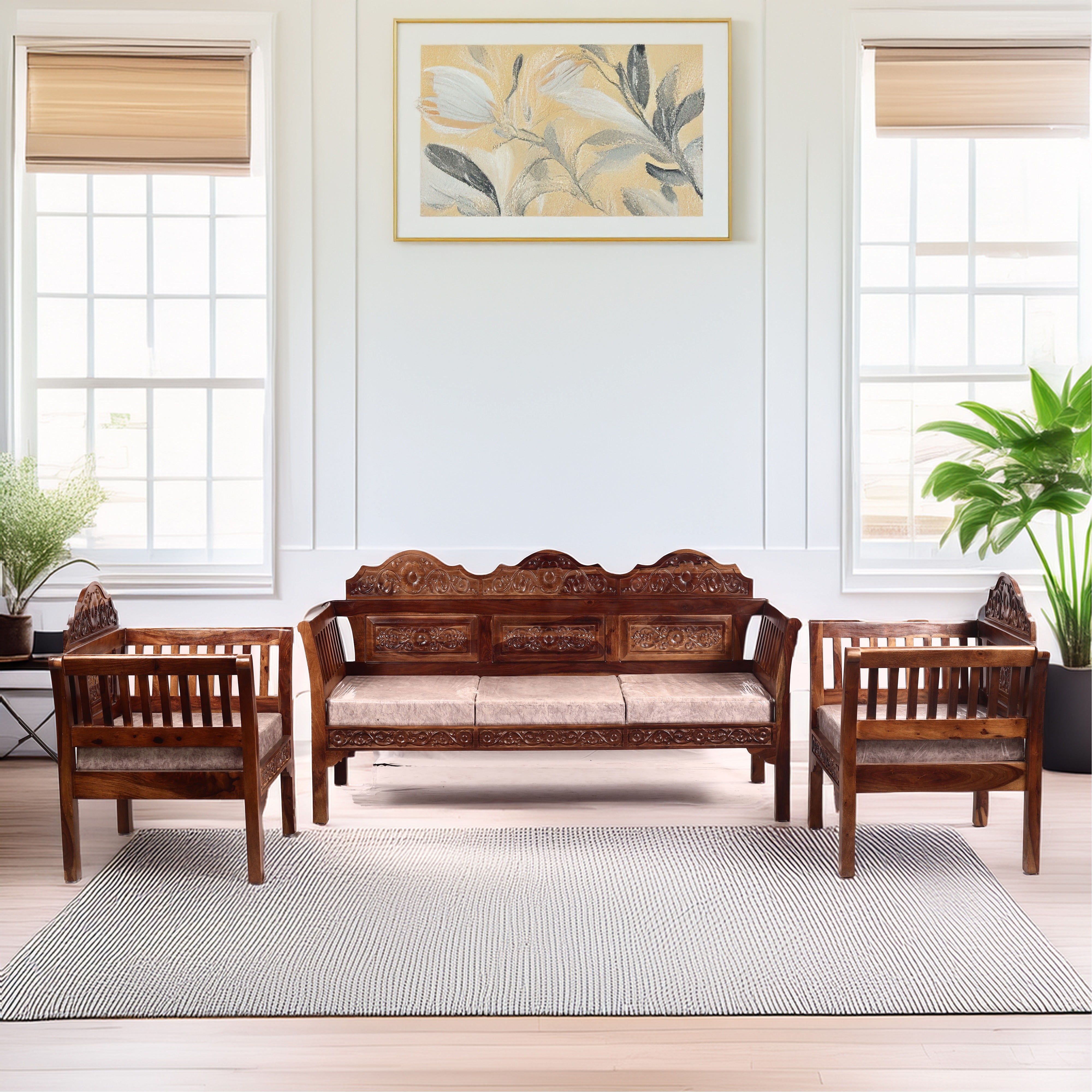 Boat Carving Sofa