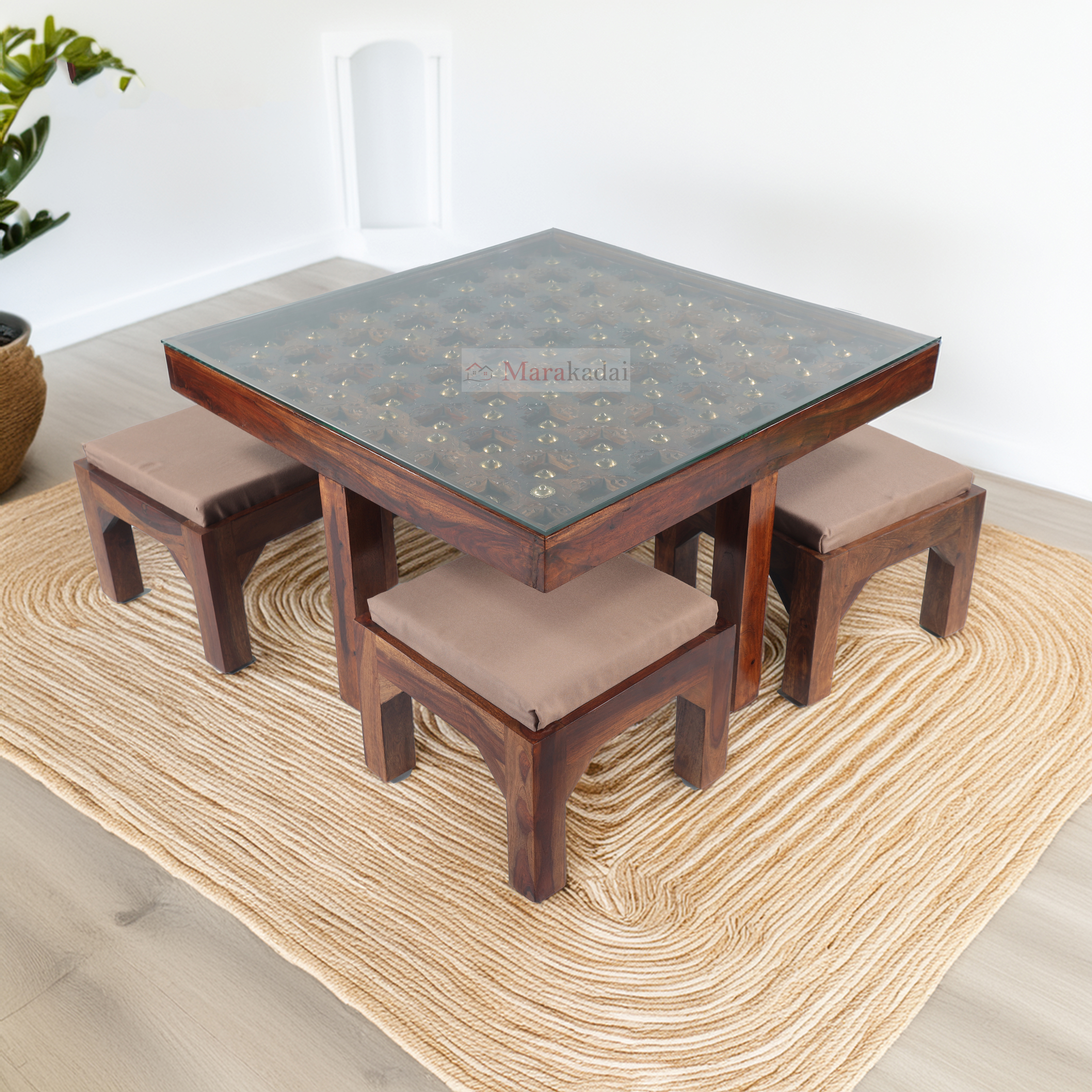 bakra 4 stool coffee table