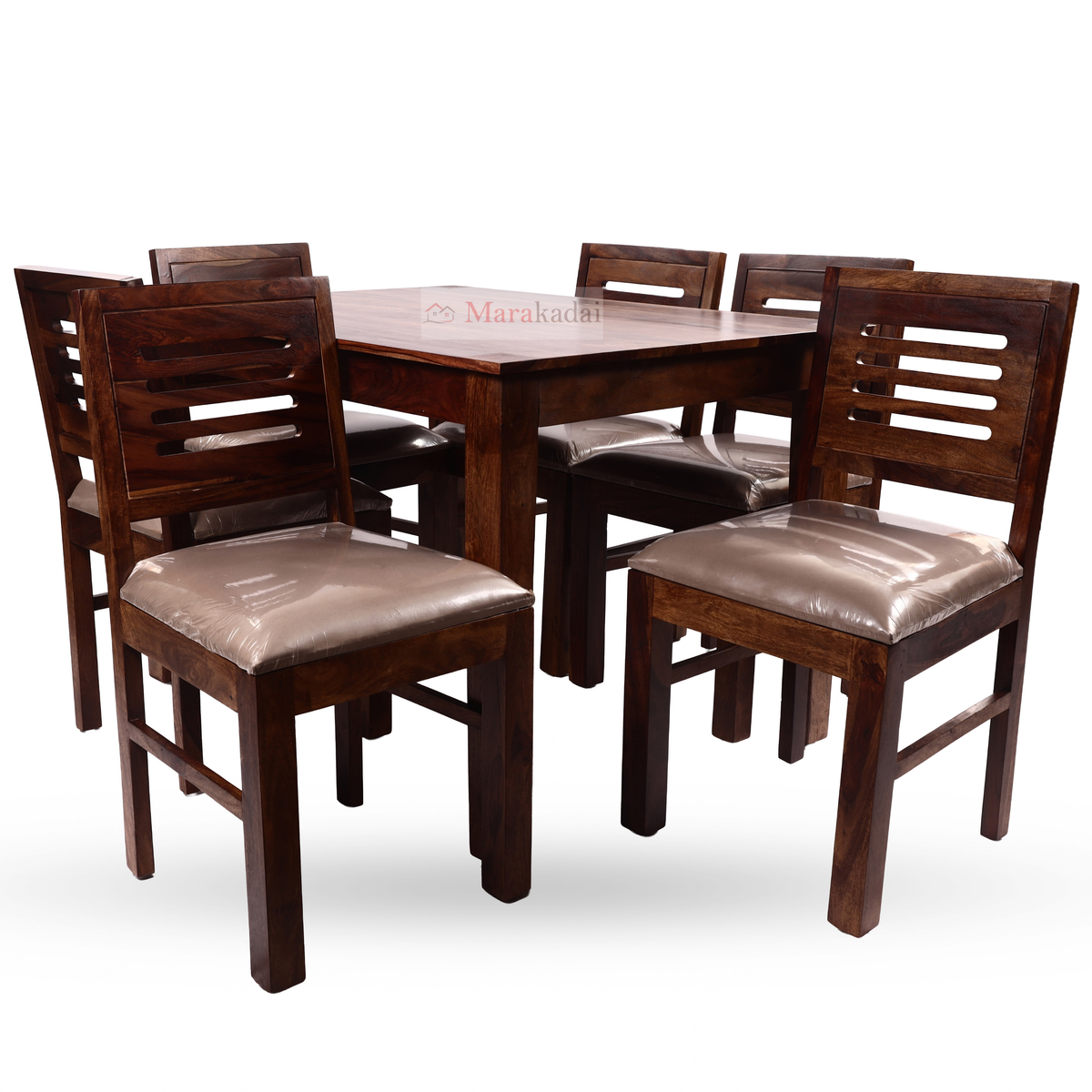JACKSON 5FT DINING TABLE SET 1+6 CUSHION CHAIR