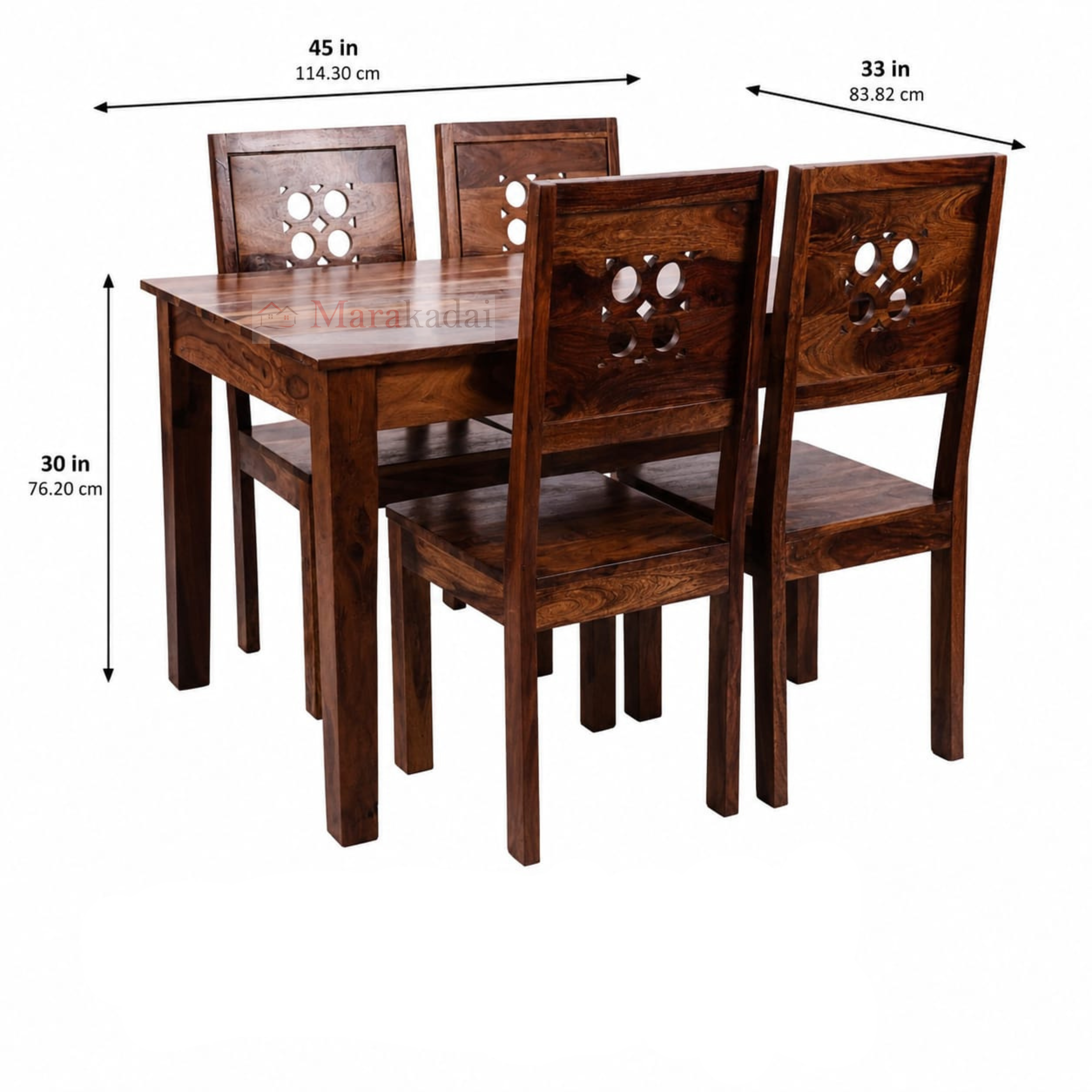 audi dining table 4ft 1+4