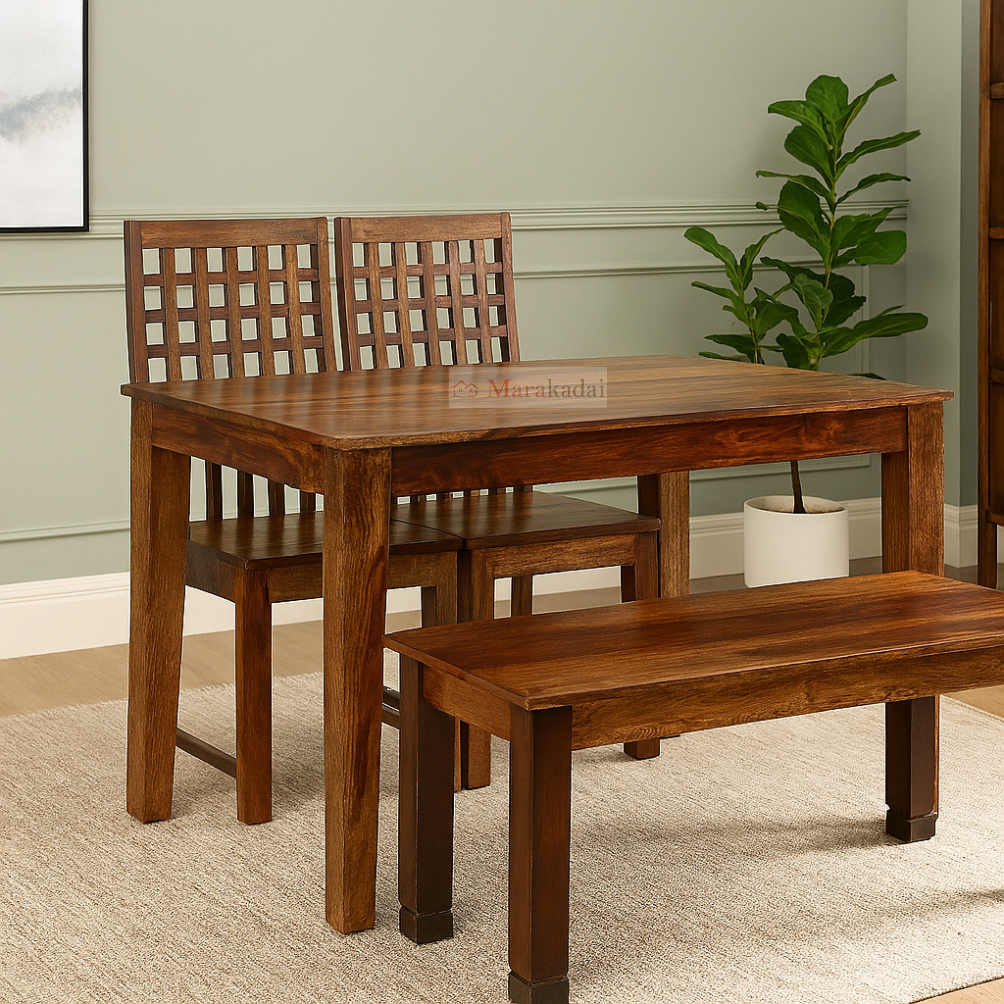 kuber dining table 1+2+1