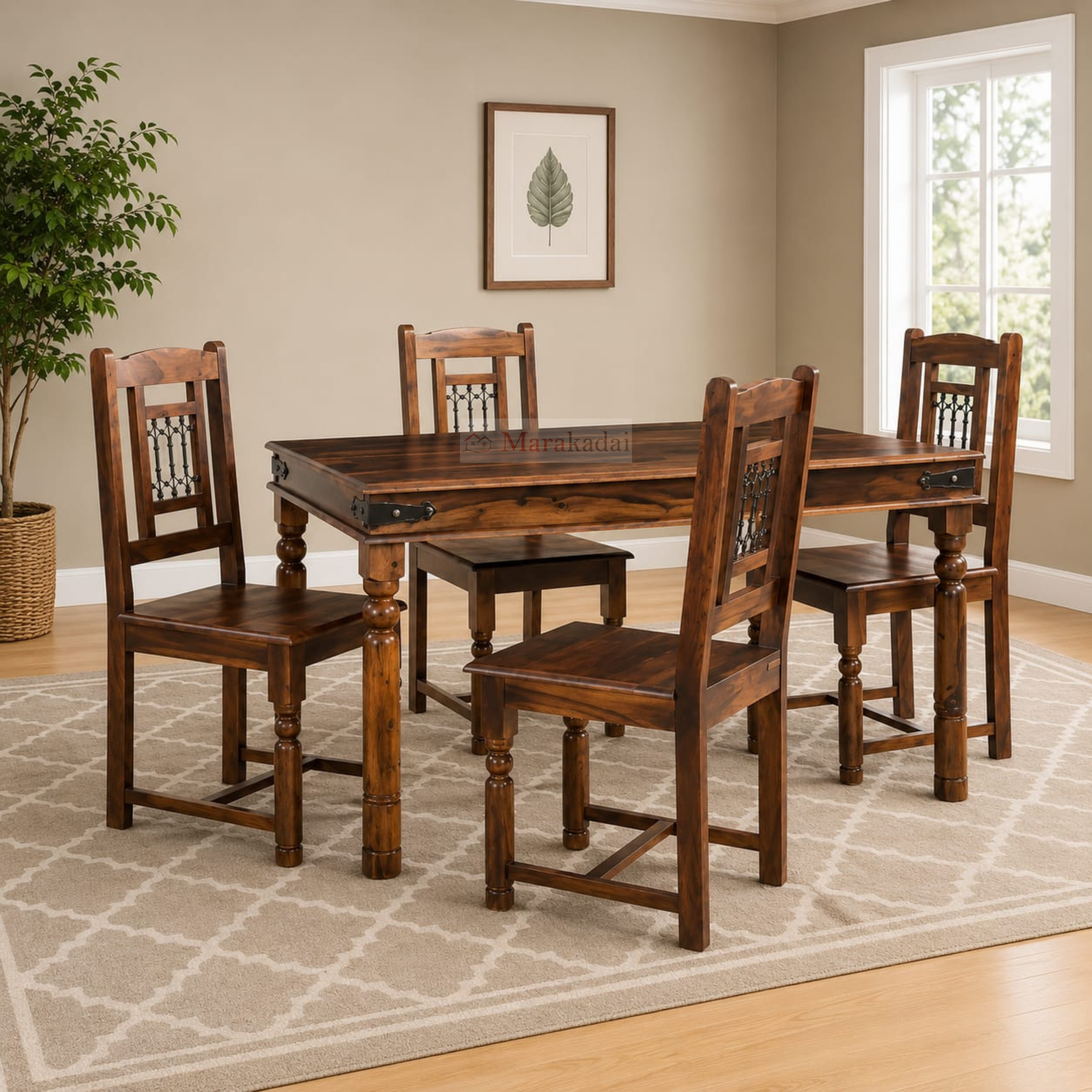 jali dininig table 4ft 1+4