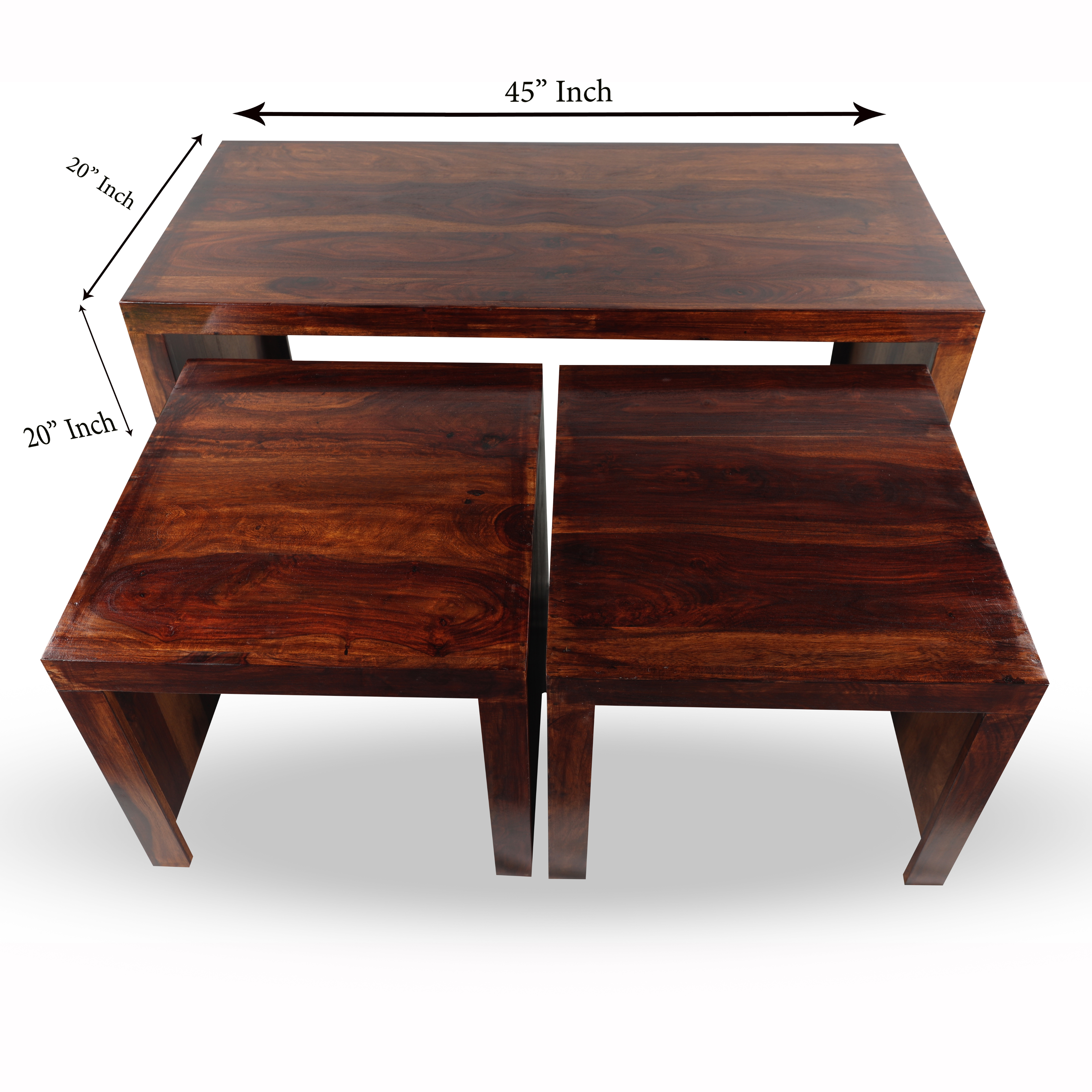 2 chair center table