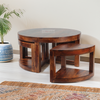 Round Coffee Table 4 Stool