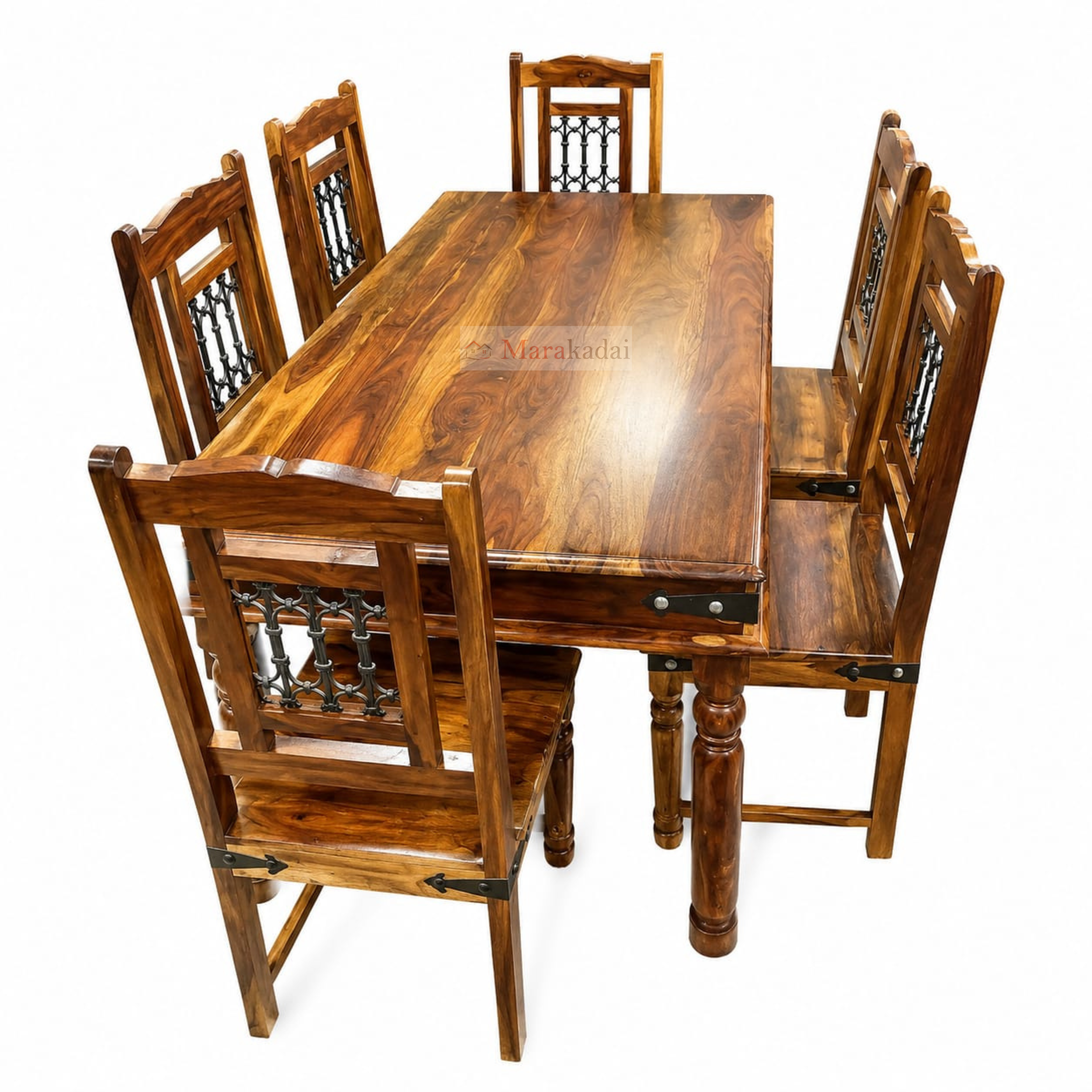 jali dining table 5ft 1+6