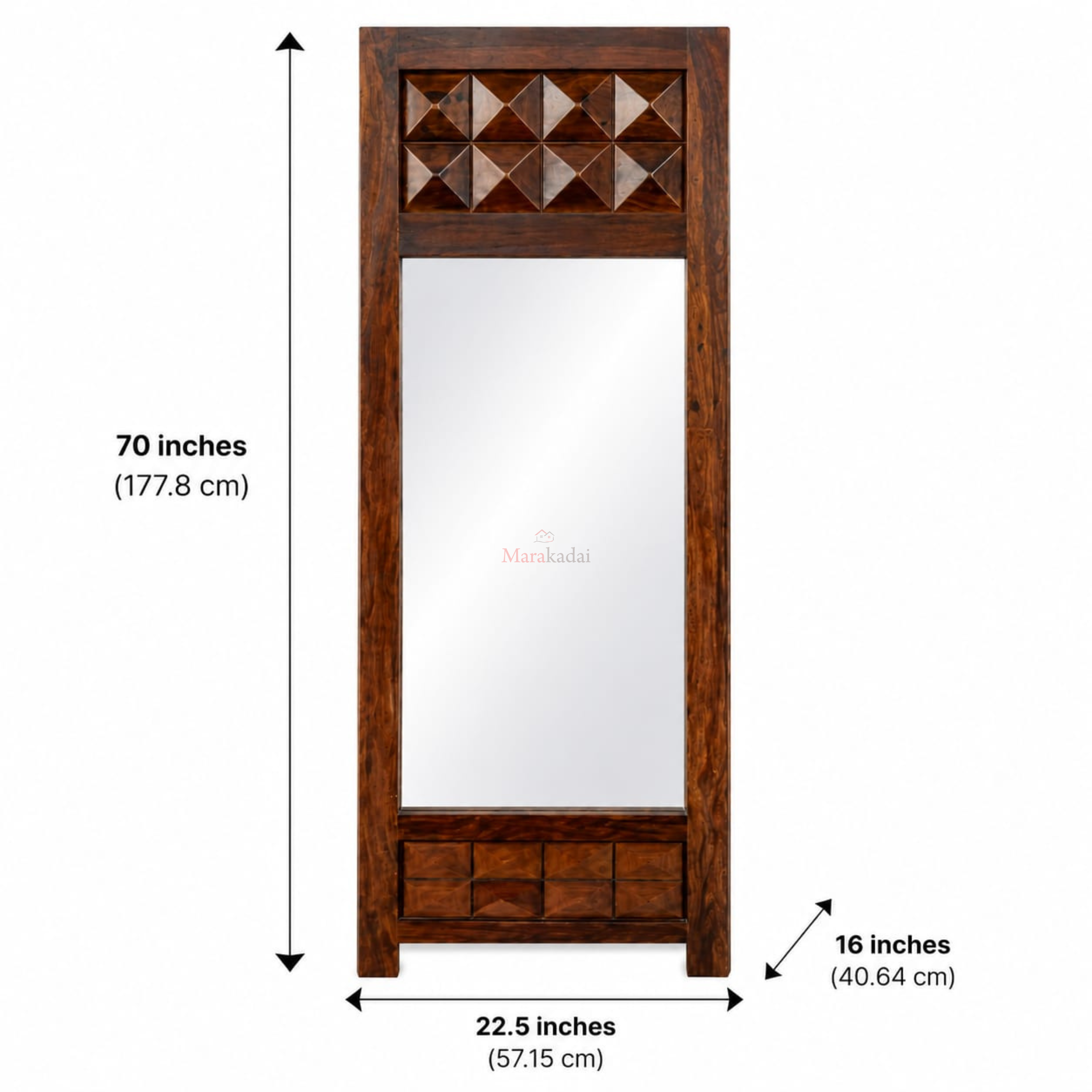 diamond folding dressing table