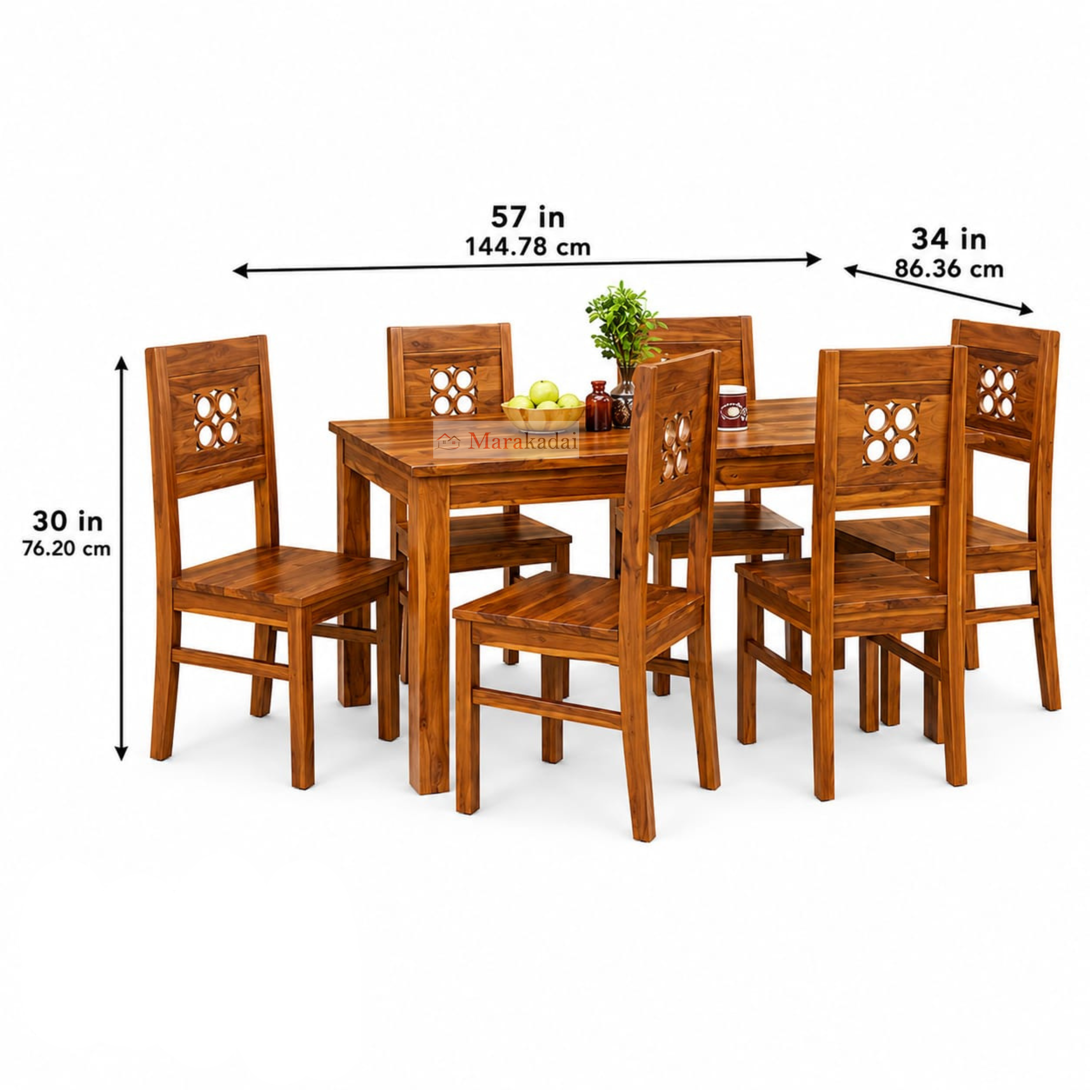 audi dining table 5ft 1+6