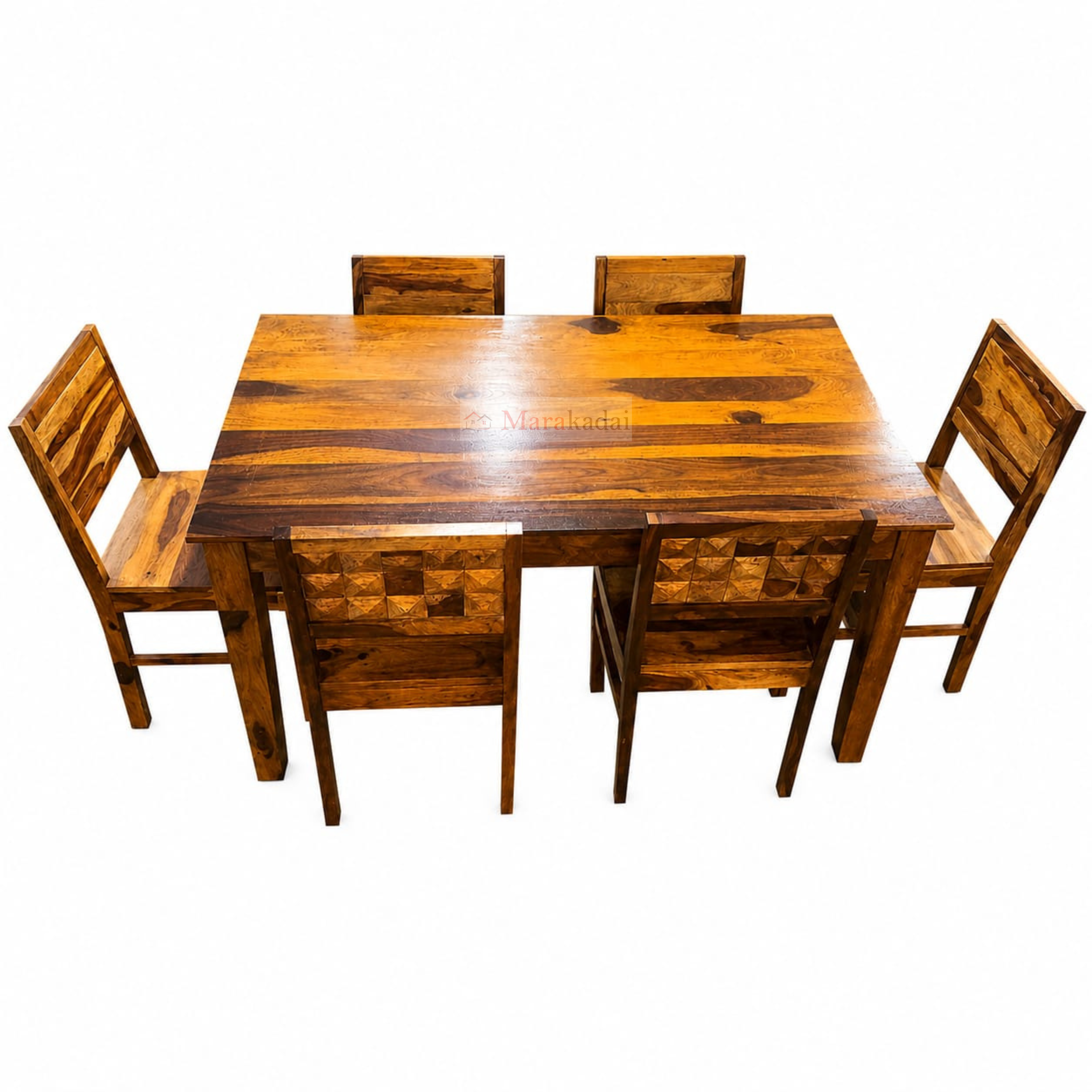 Diamond Dining Table 5ft 1+6