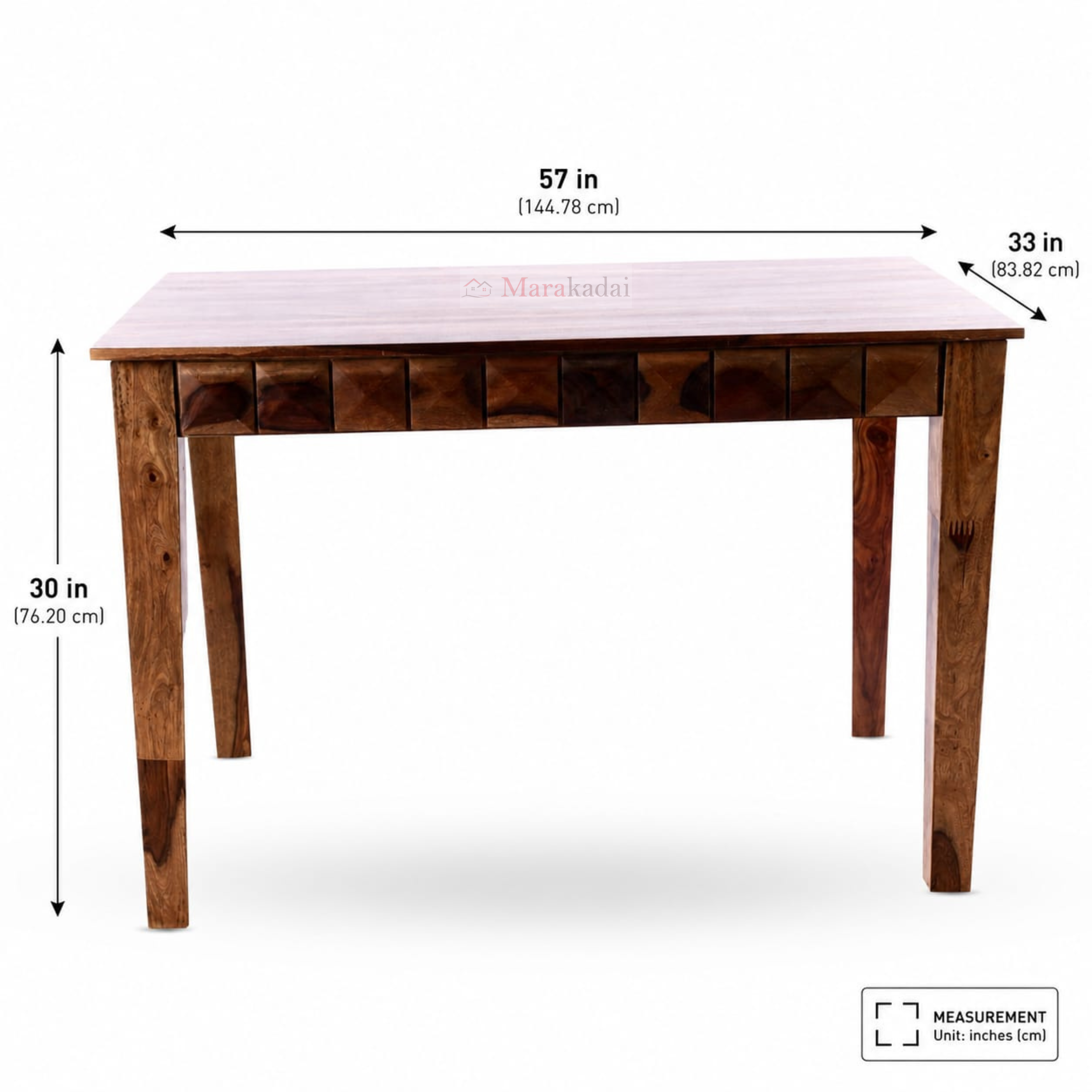 Diamond Dining Table 5ft 1+6