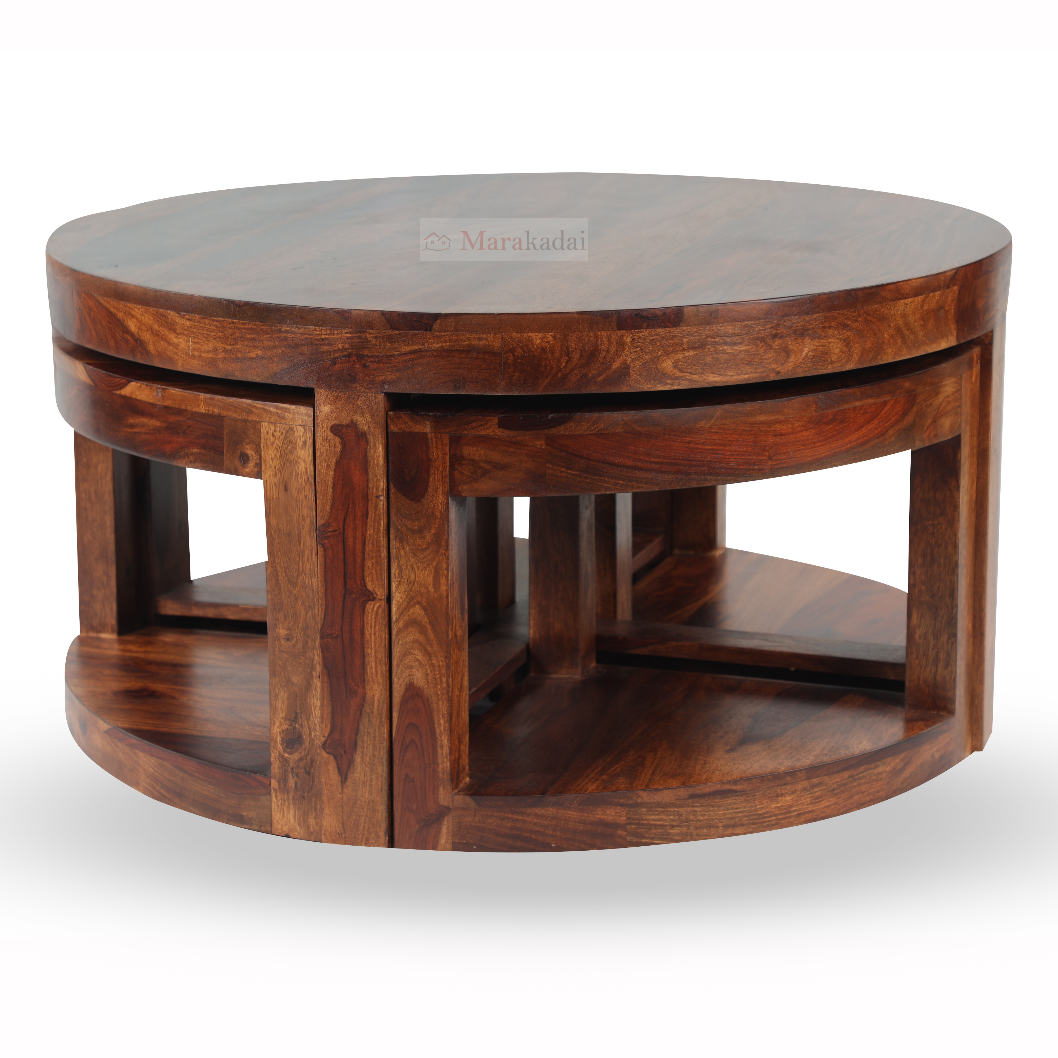 Round Coffee Table 4 Stool