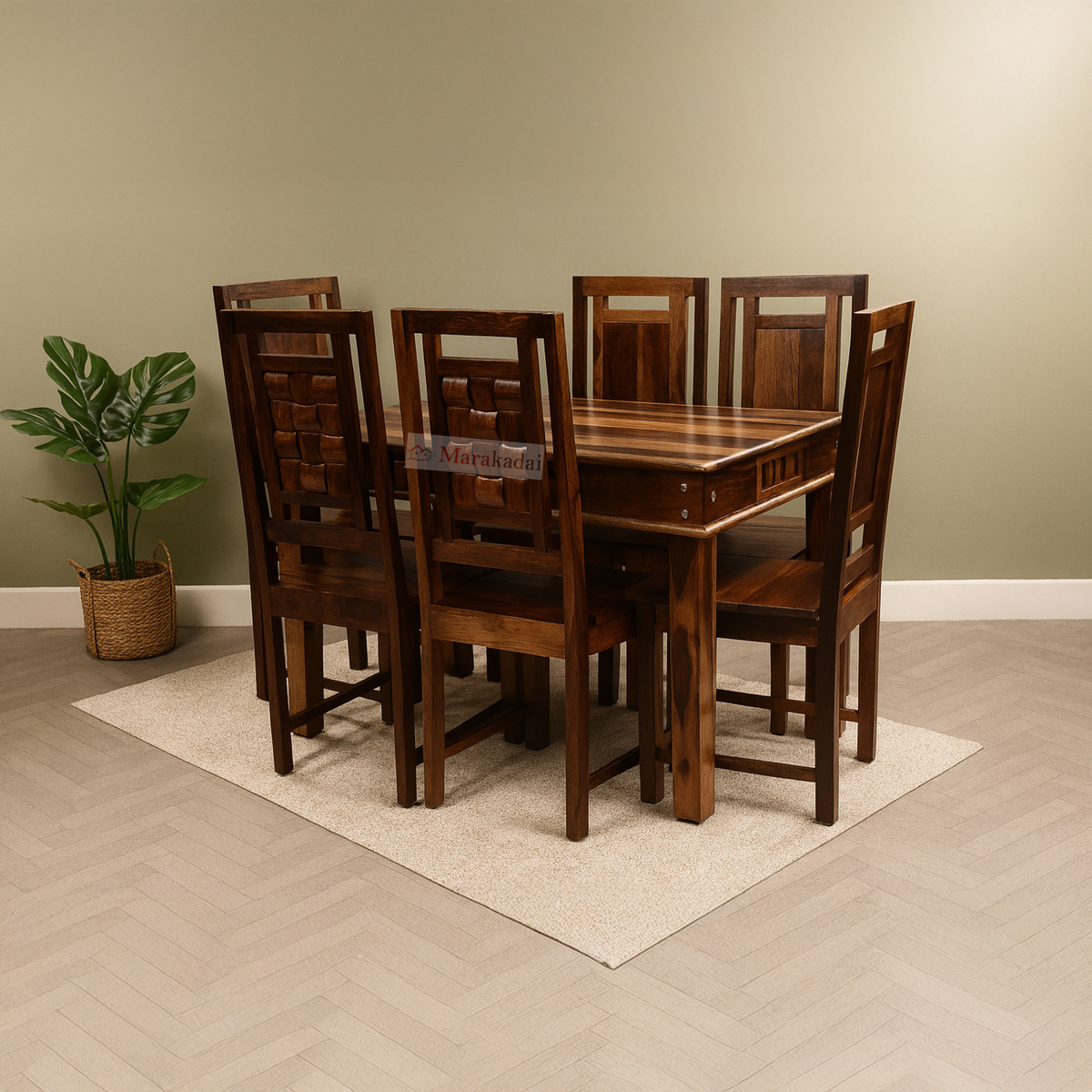niwar dining table 1+6