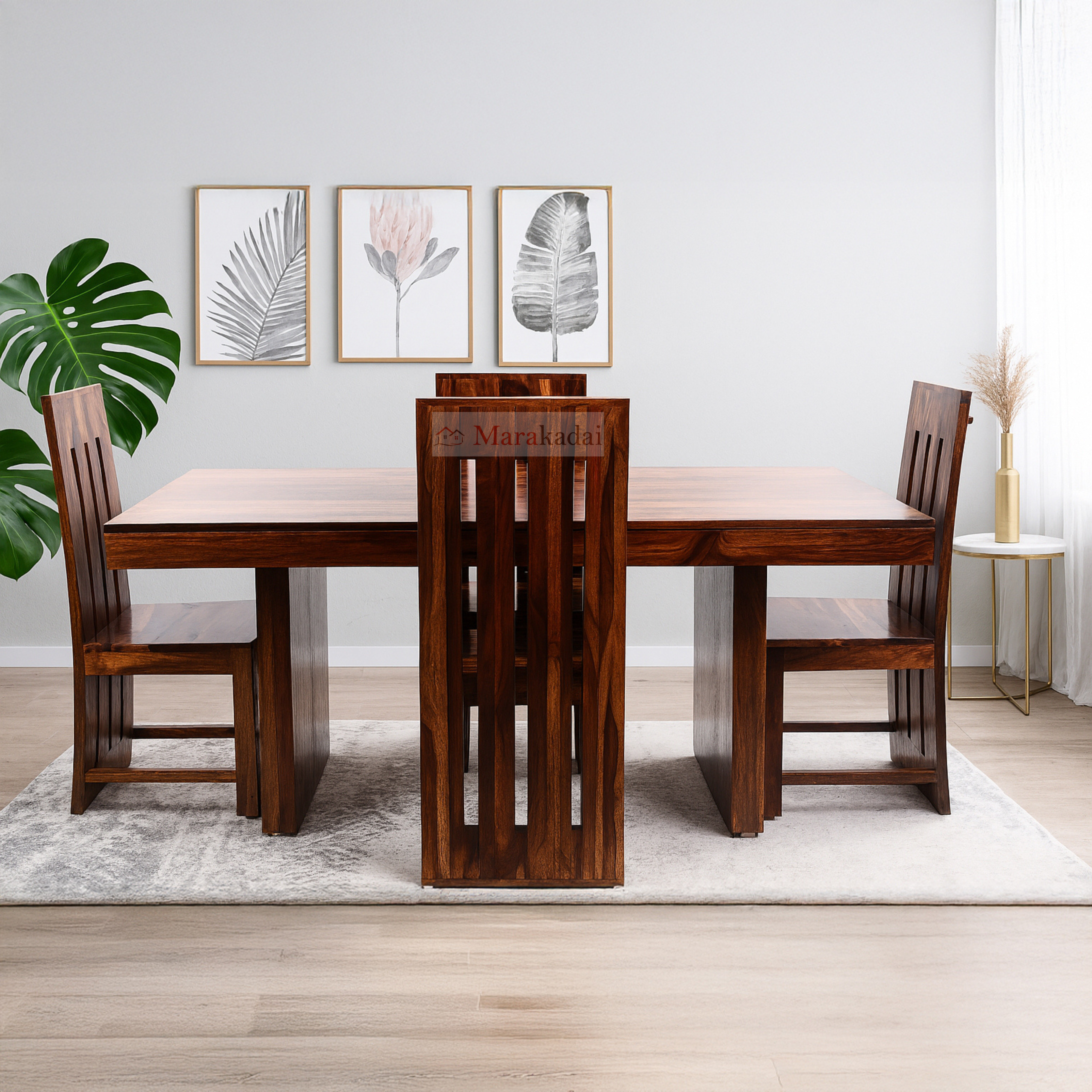 maharaja dining table 6ft 1+4