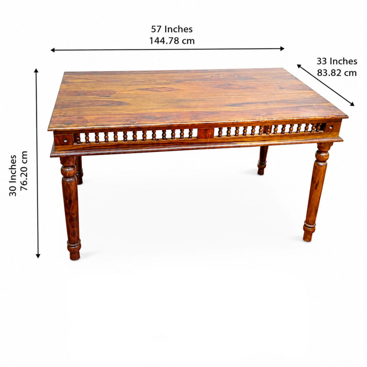 GILLI 5FT DINING TABLE SET WITH BENCH 1+2+1