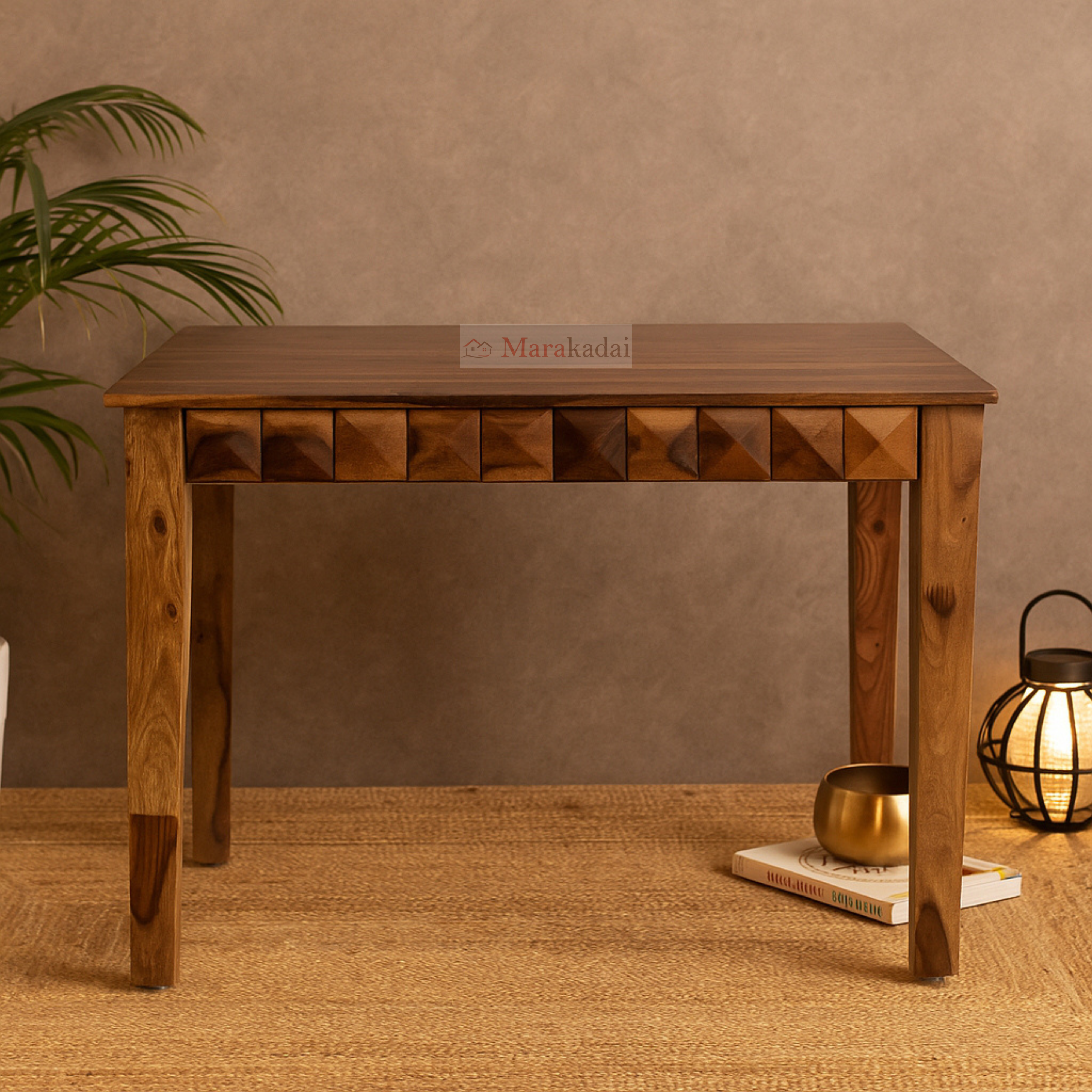 Diamond Dining Table 4ft 1+4