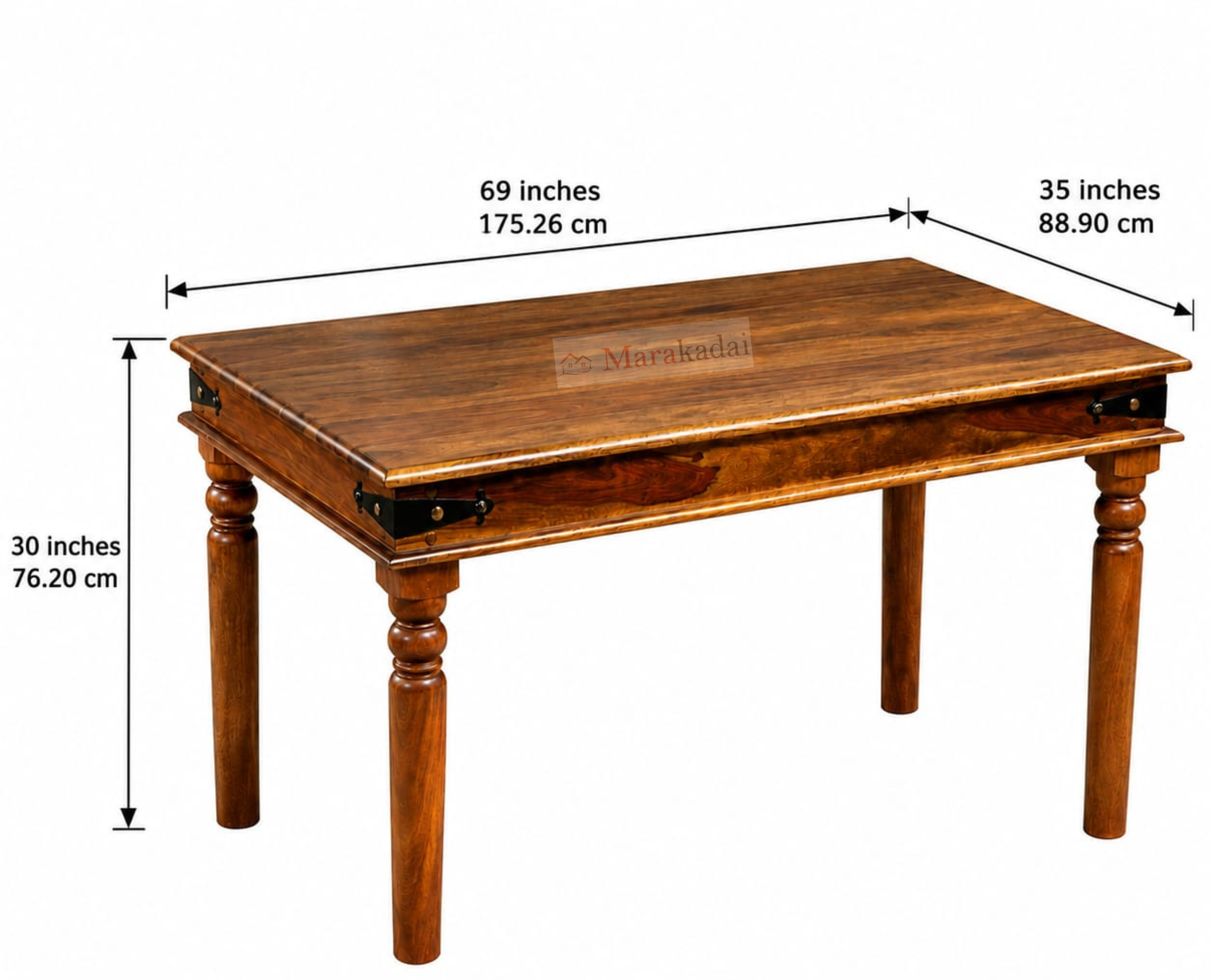 jali dining table 6ft 6 chair