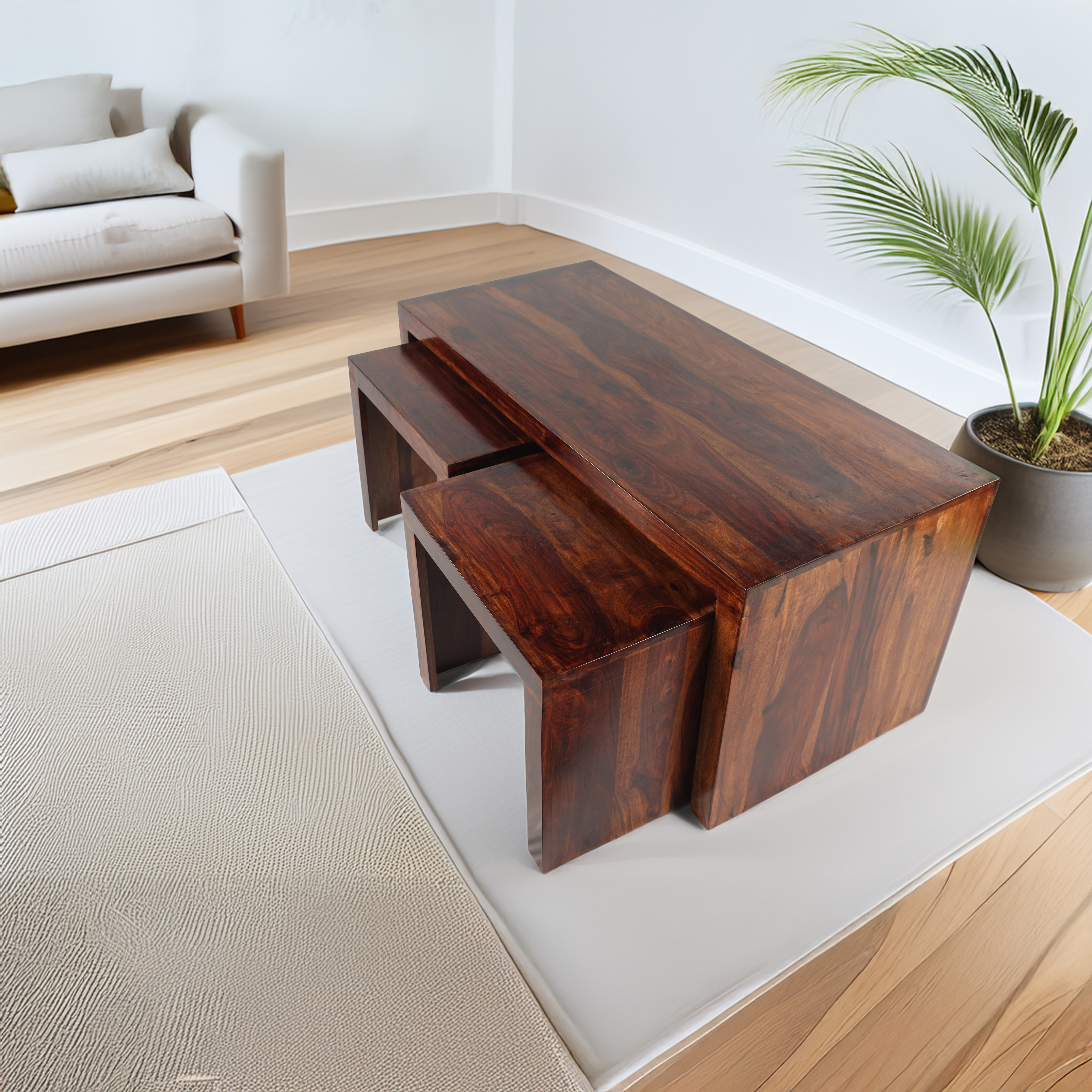 2 chair center table