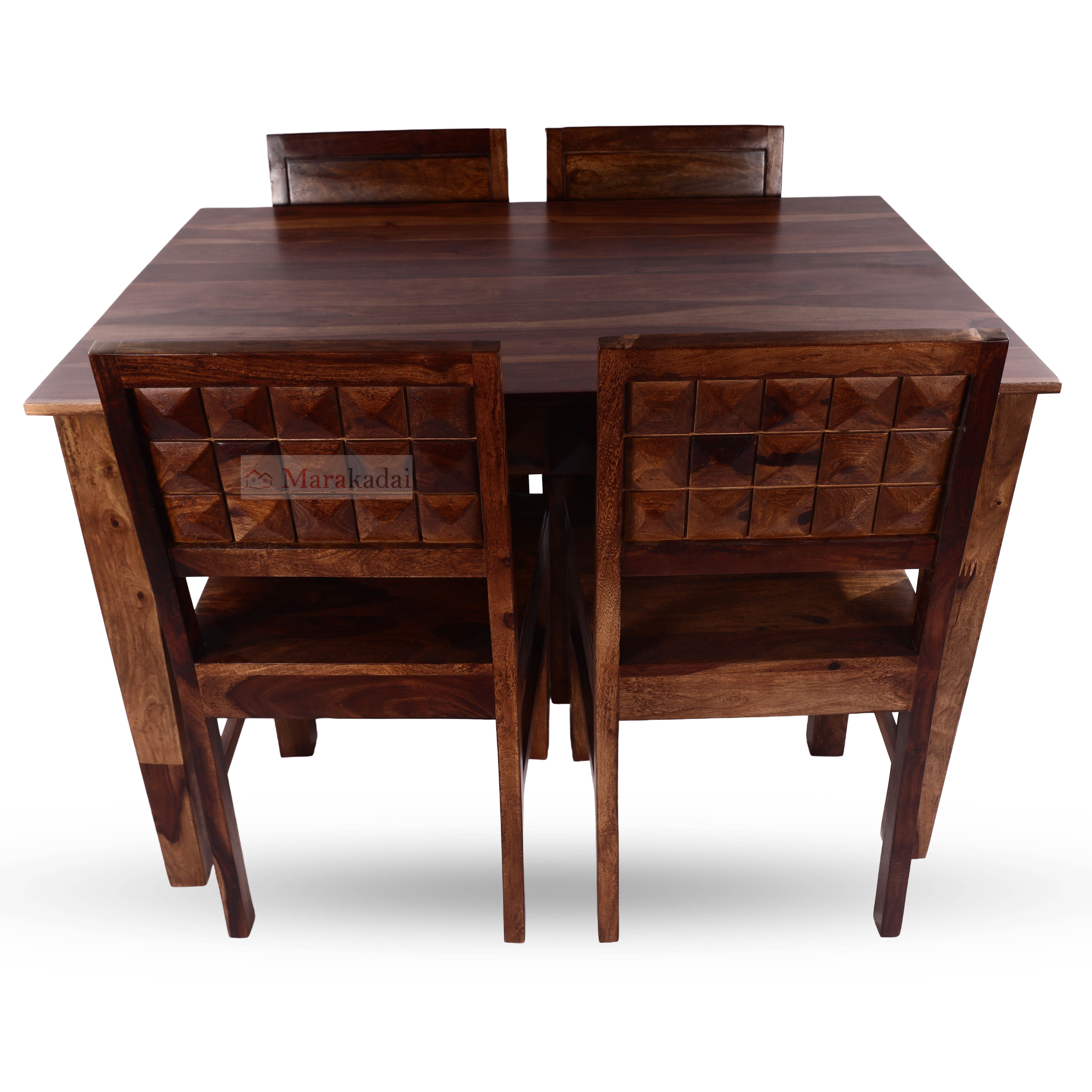 Diamond Dining Table 4ft 1+4