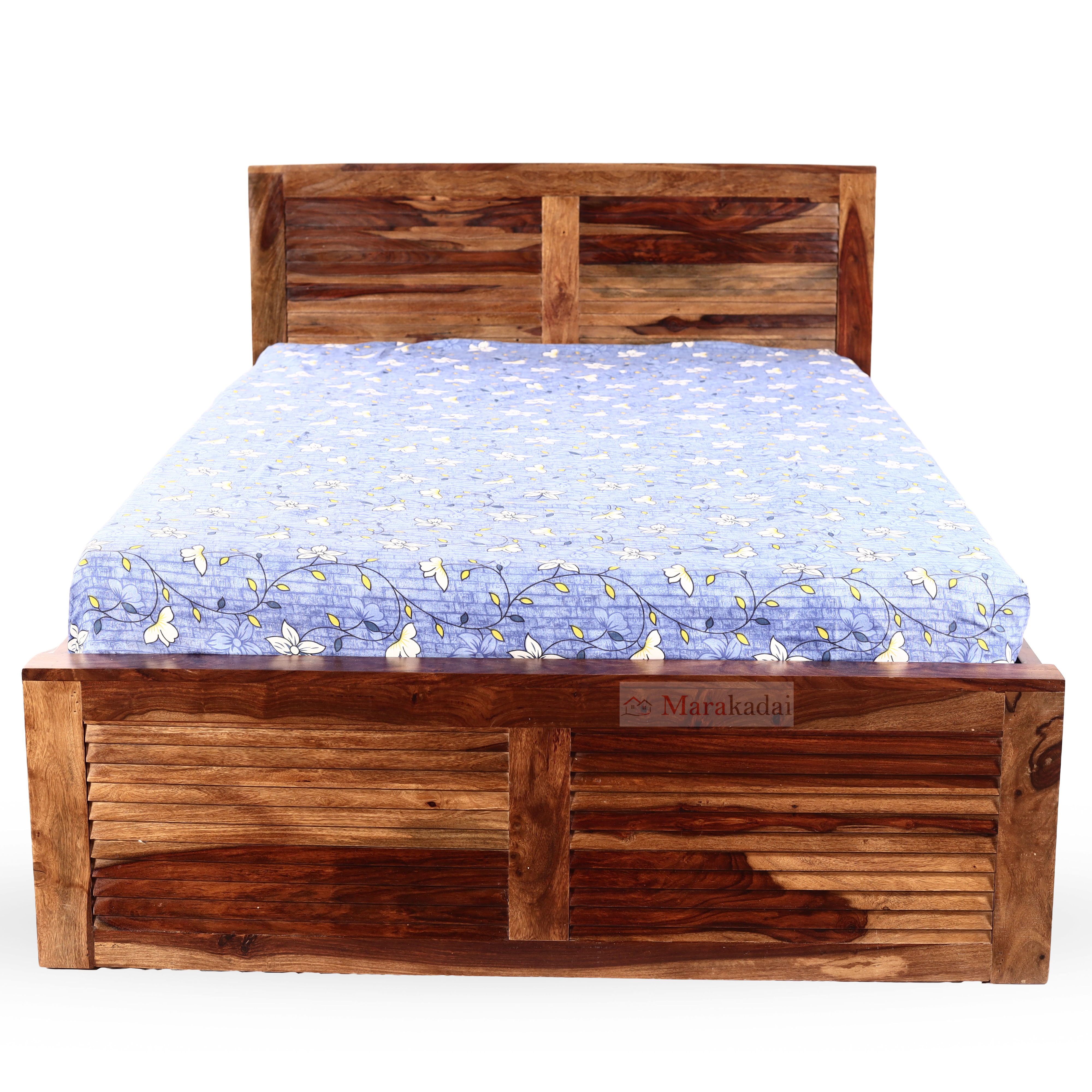 Sheesham Wood Queen Size Rapper Cot