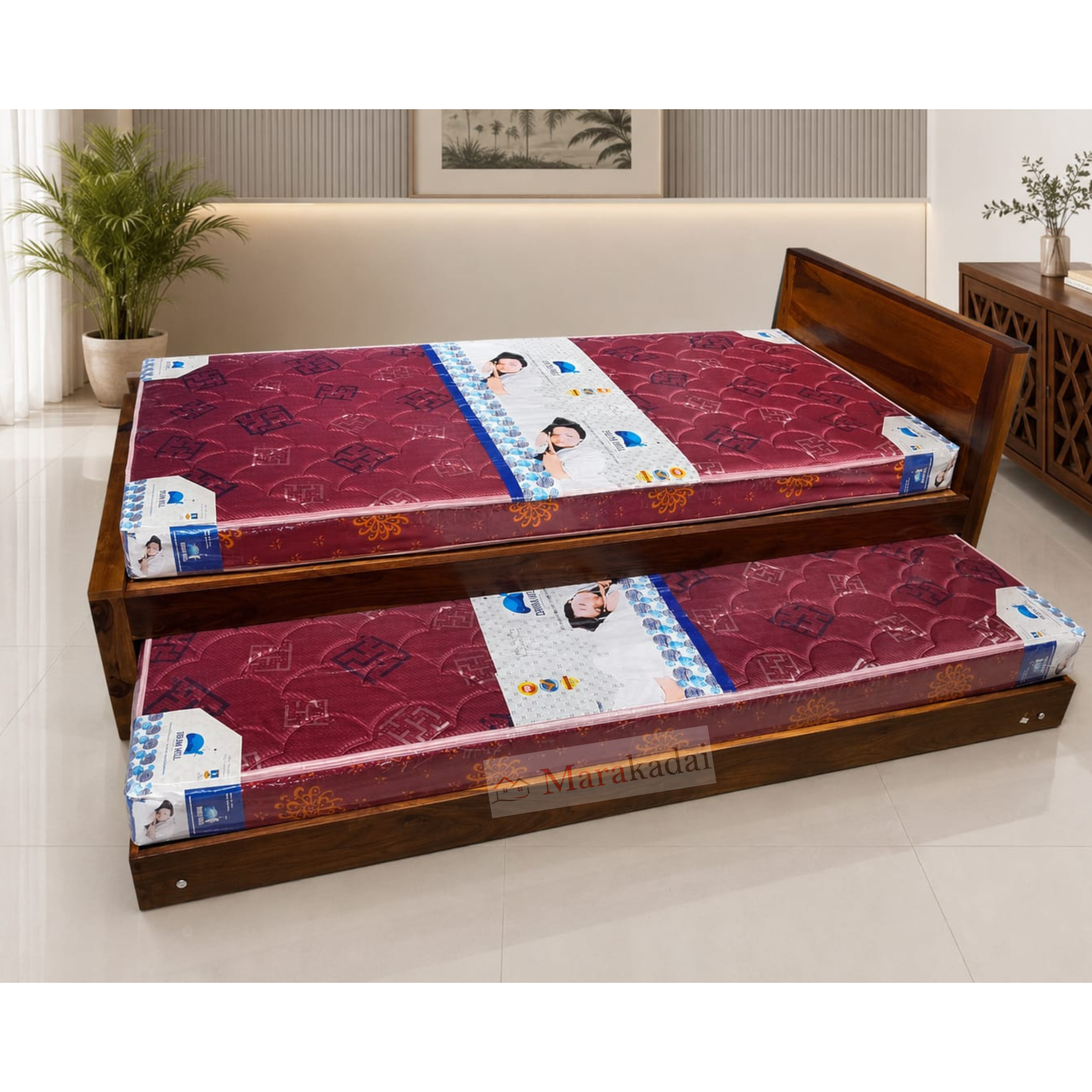 single cot with trundle bed