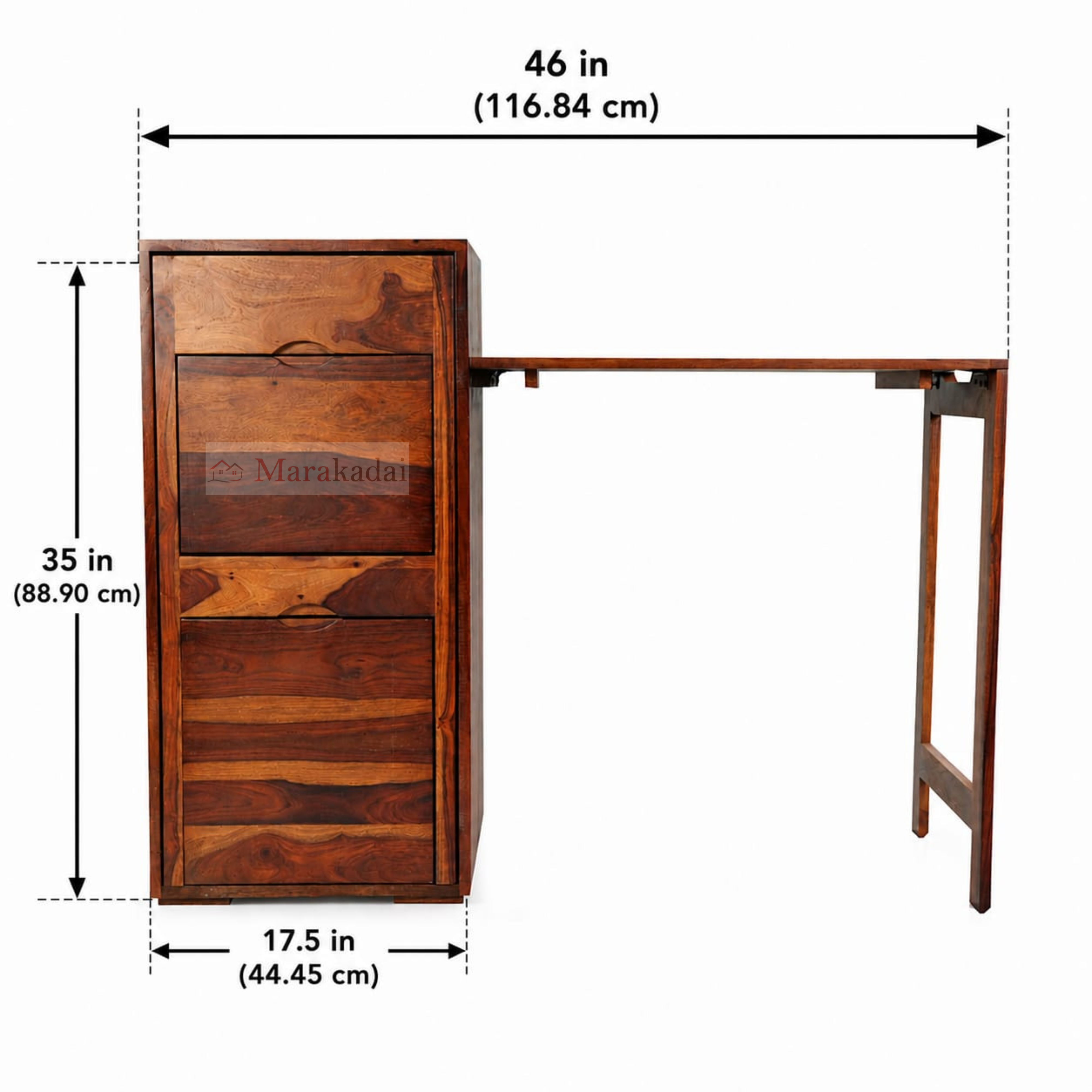 Study Table Folding Rack With Chair