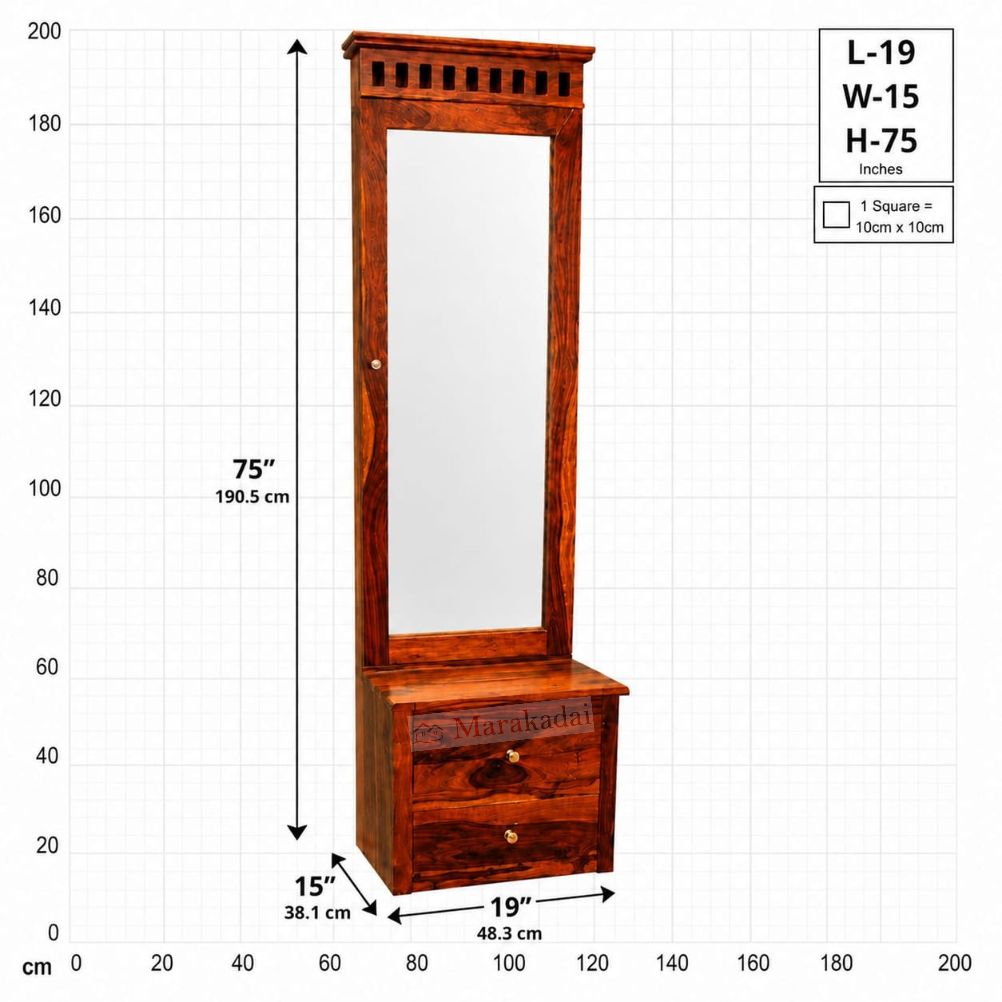 kuber dressing table