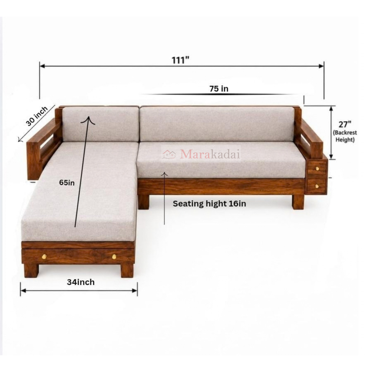 Drawer Storage Sofa