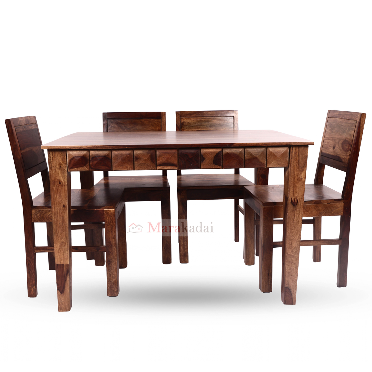 Diamond Dining Table 4ft 1+4