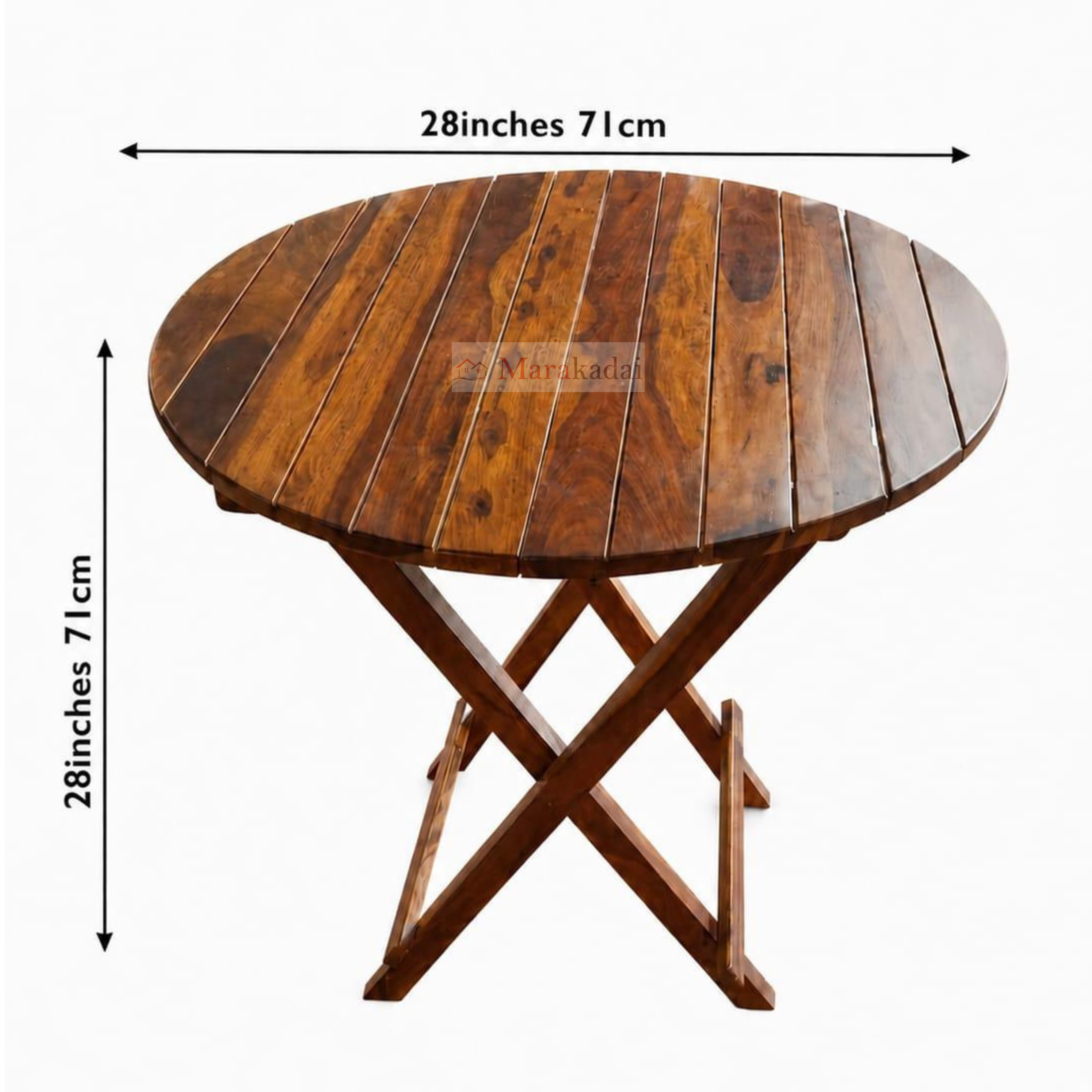 GARDEN ROUND TABLE WITH 2 CHAIR