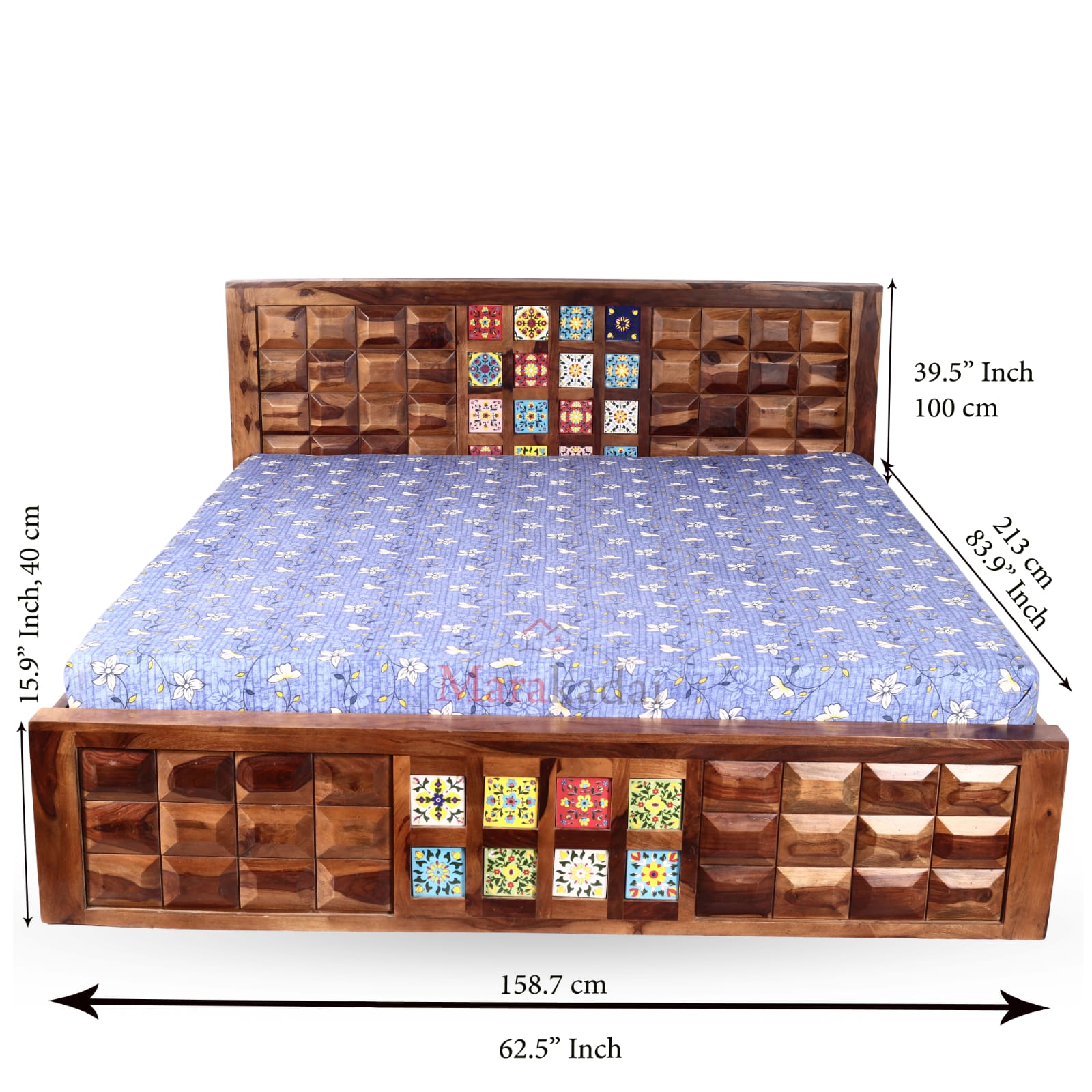 diamond tiles cot king