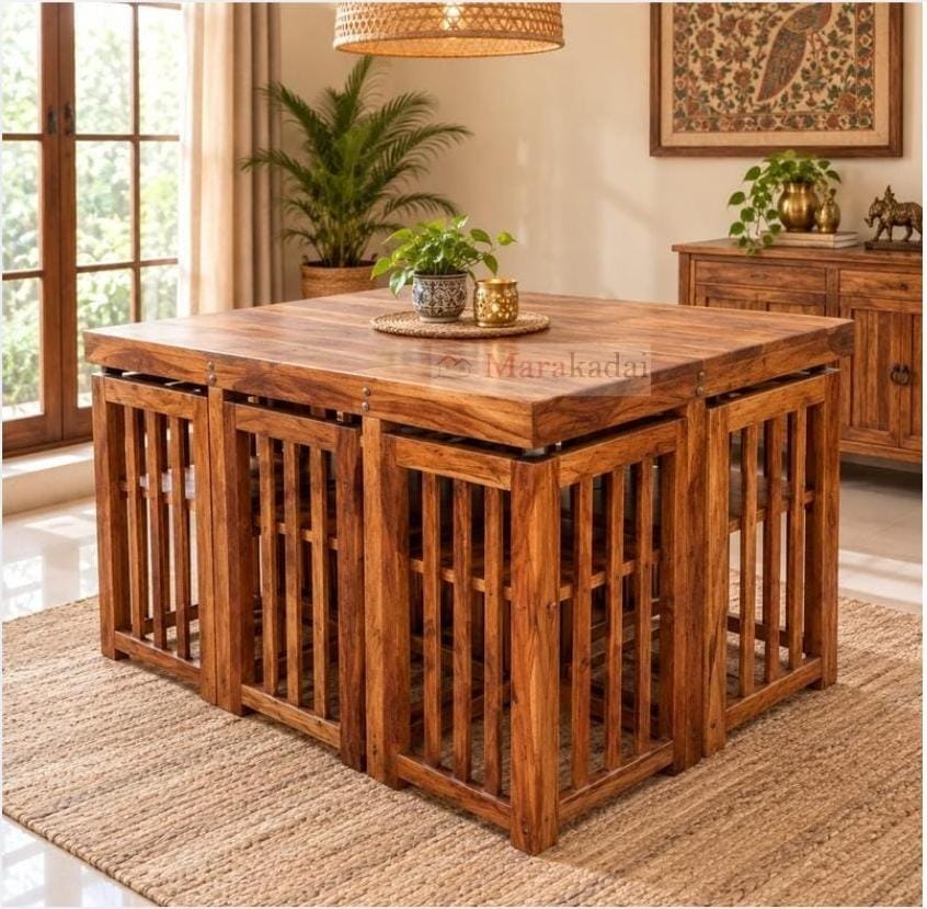 compact dining table 1+6