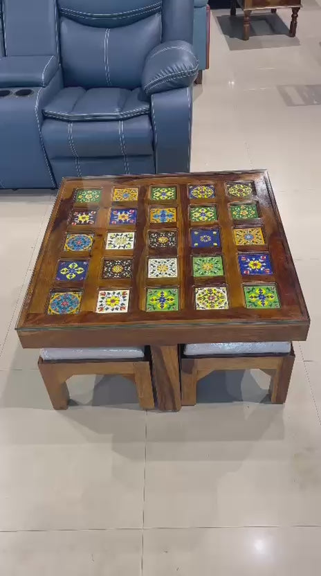 Tile 4 Stool Coffee Table